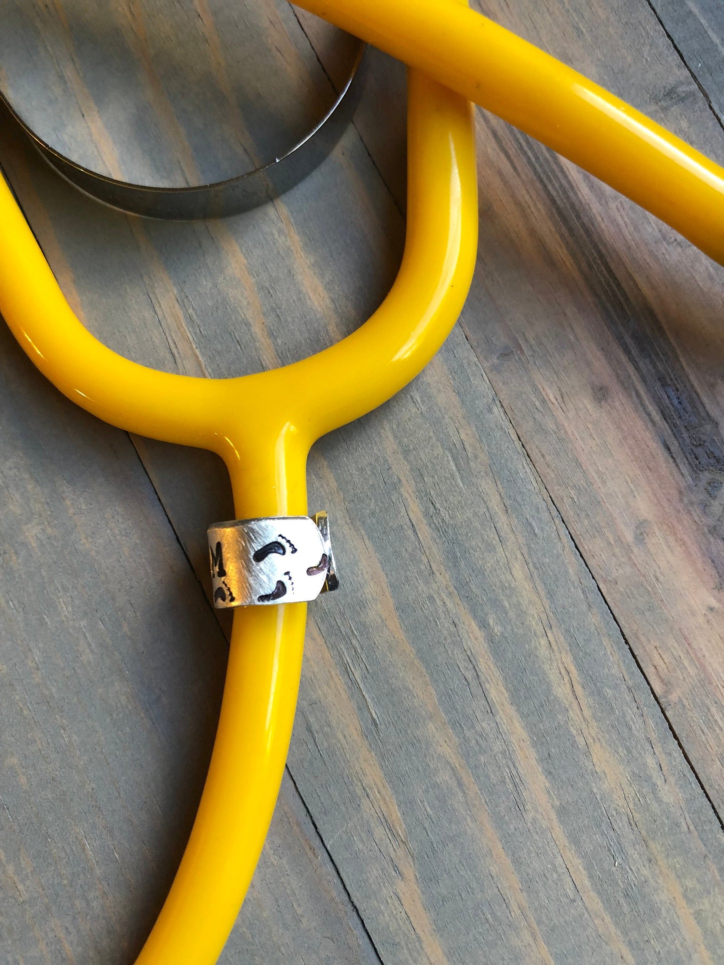 Stethoscope Name Tag - Personalized Charm for Stethoscope - Gift for Podiatrist - Gift for Foot Doctor - CNA