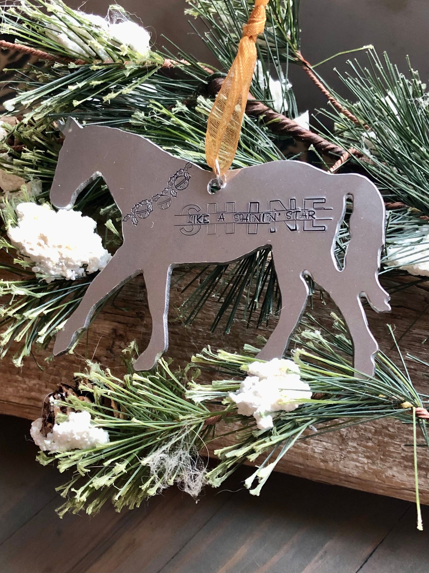 Personalized Horse Ornament, Custom Gift for Equestrian, Horse Lover Gift, Ornament with Barn Name and Registered Name, Christmas Ornament