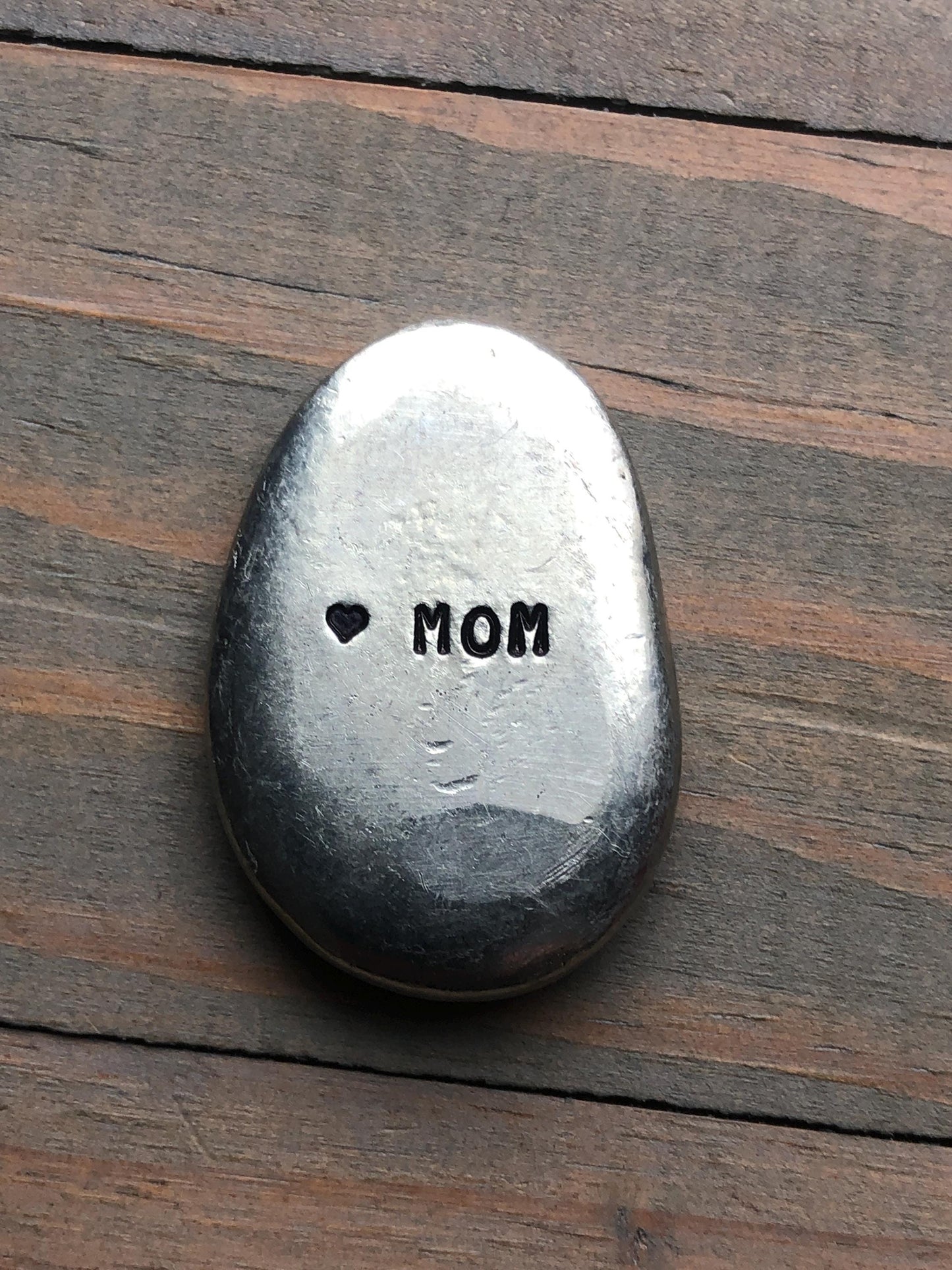 Deployment Pocket Pebble, Long Distance Military Deployment Gift, Under the Same Sky, Navy, Marines, Air Force, Army, Hand Stamped Pewter