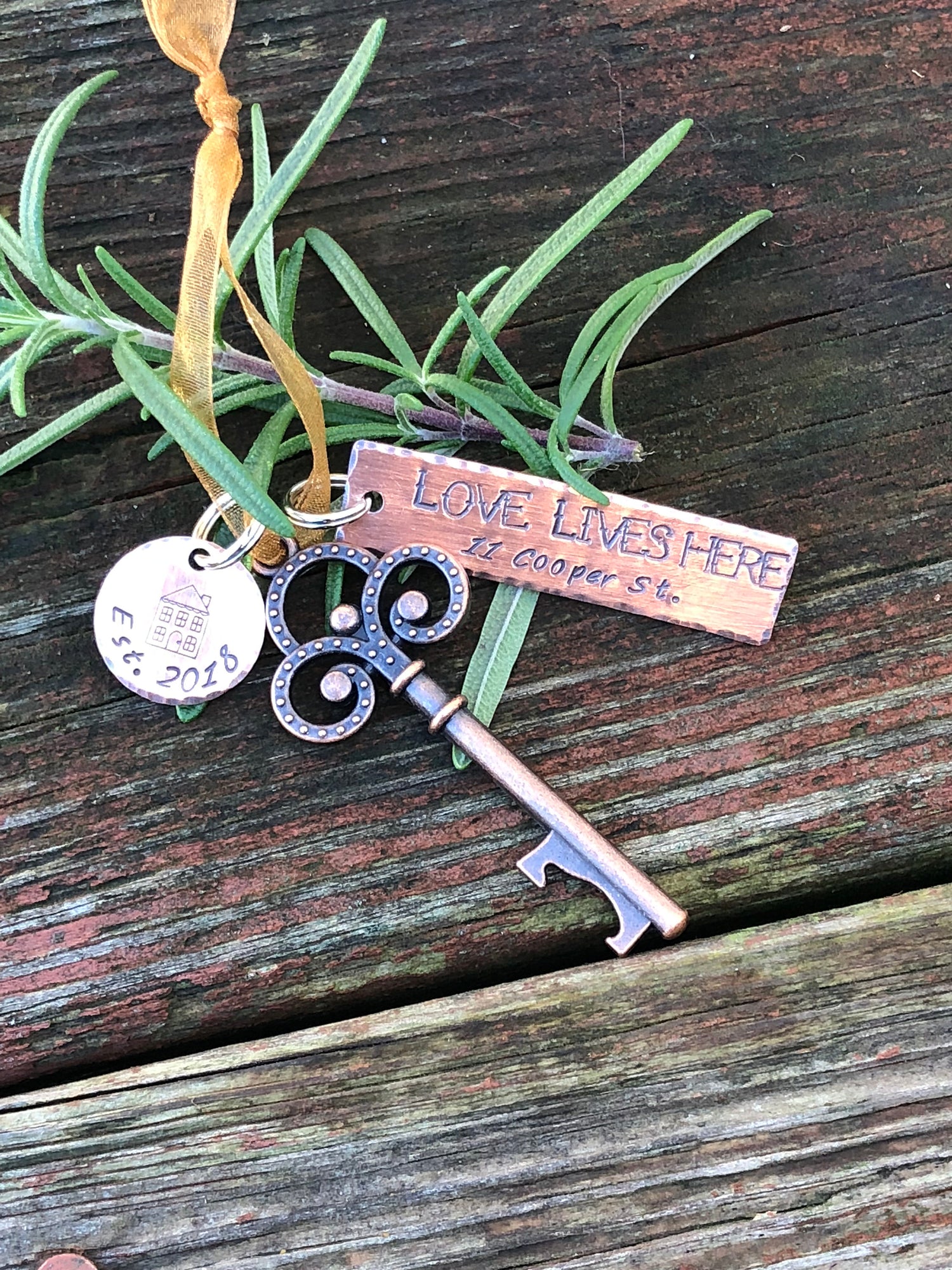 New Home Christmas Ornament - First Christmas Key Ornament - House Warmng Gift - Key Christmas Ornament