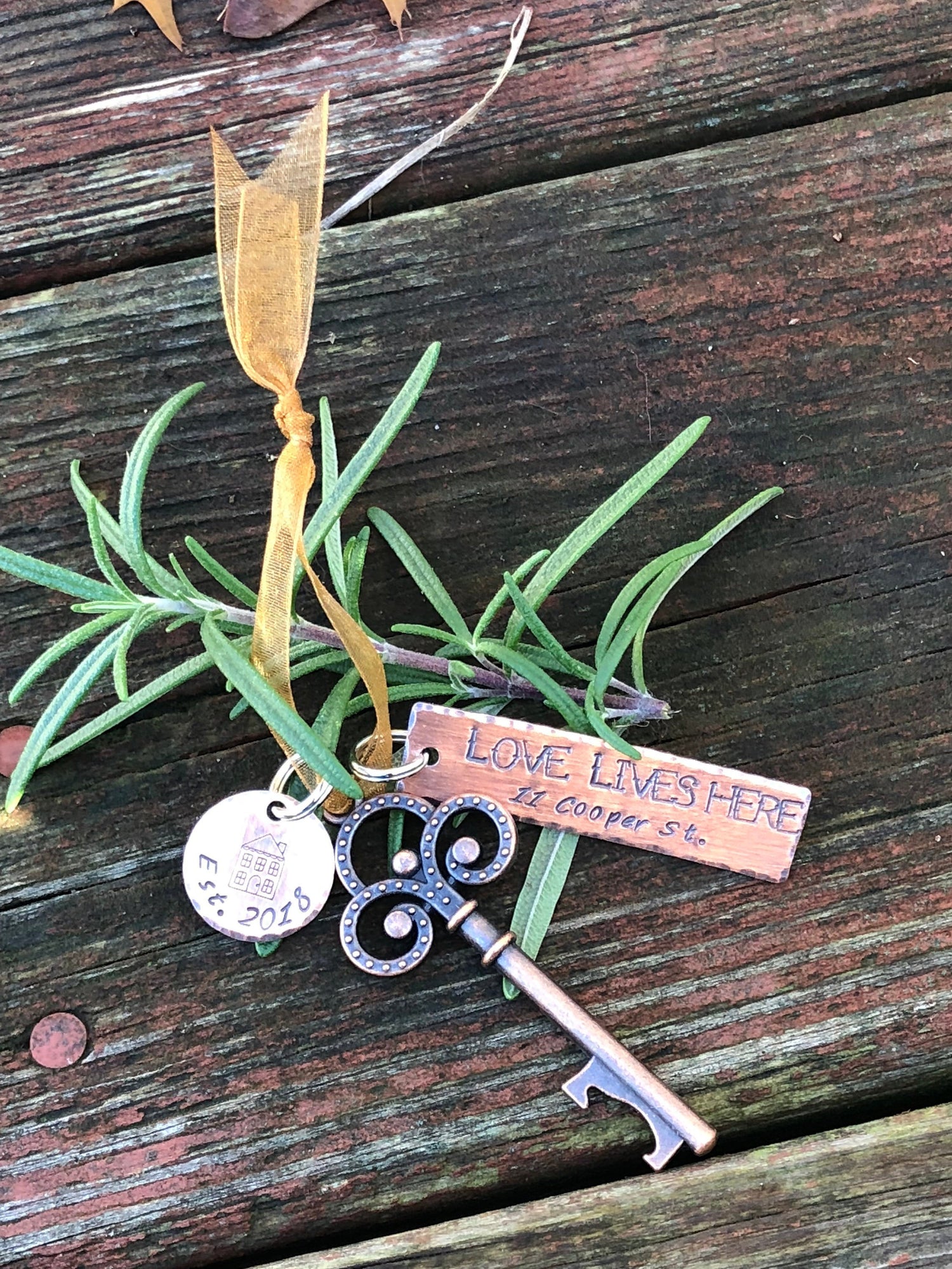 New Home Christmas Ornament - First Christmas Key Ornament - House Warmng Gift - Key Christmas Ornament