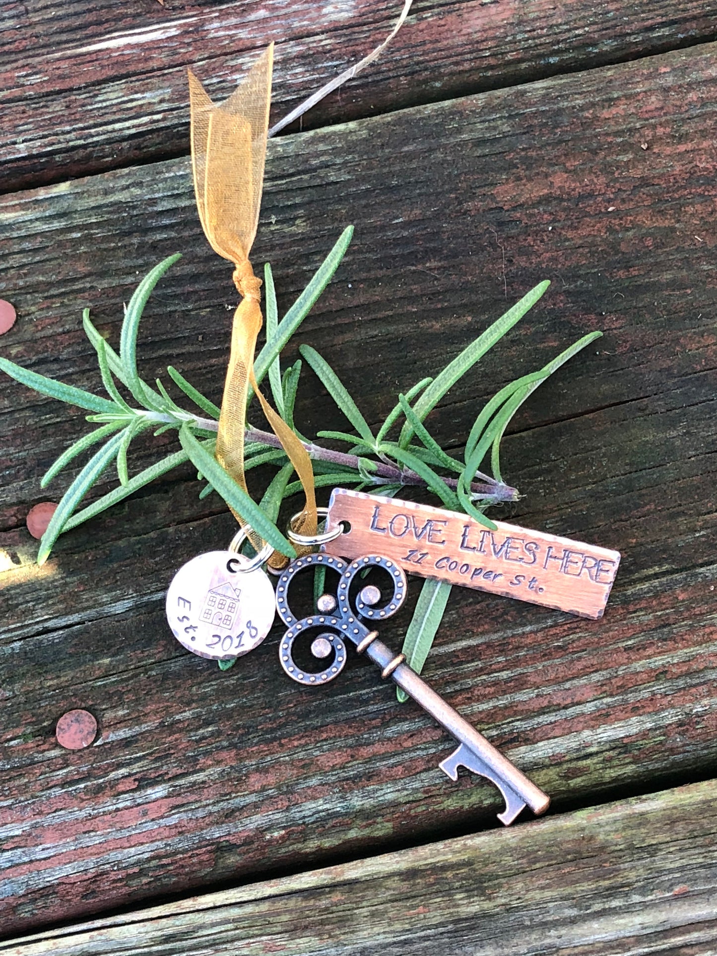 New Home Christmas Ornament - First Christmas Key Ornament - House Warmng Gift - Key Christmas Ornament