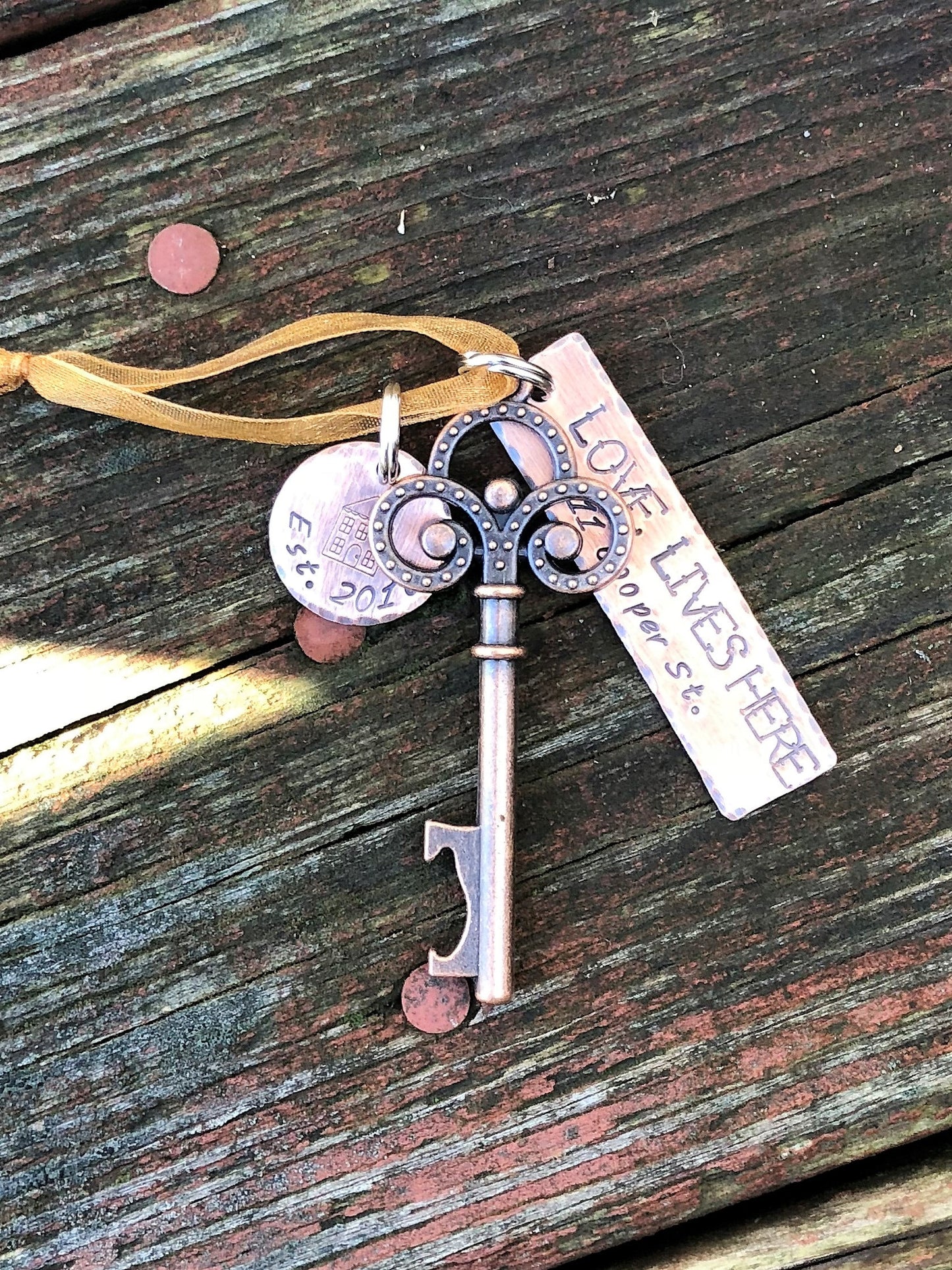 New Home Christmas Ornament - First Christmas Key Ornament - House Warmng Gift - Key Christmas Ornament