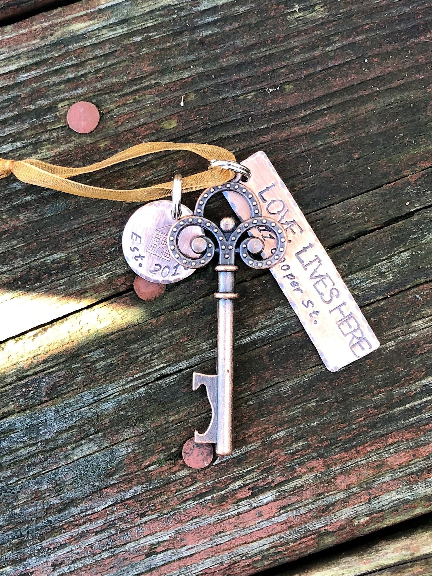 New Home Christmas Ornament - First Christmas Key Ornament - House Warmng Gift - Key Christmas Ornament