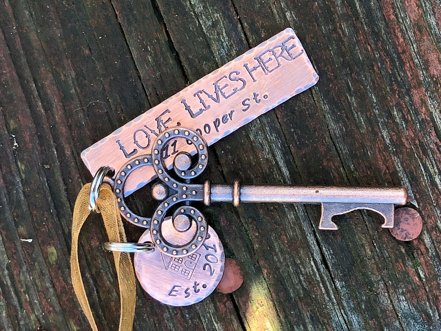 New Home Christmas Ornament - First Christmas Key Ornament - House Warmng Gift - Key Christmas Ornament