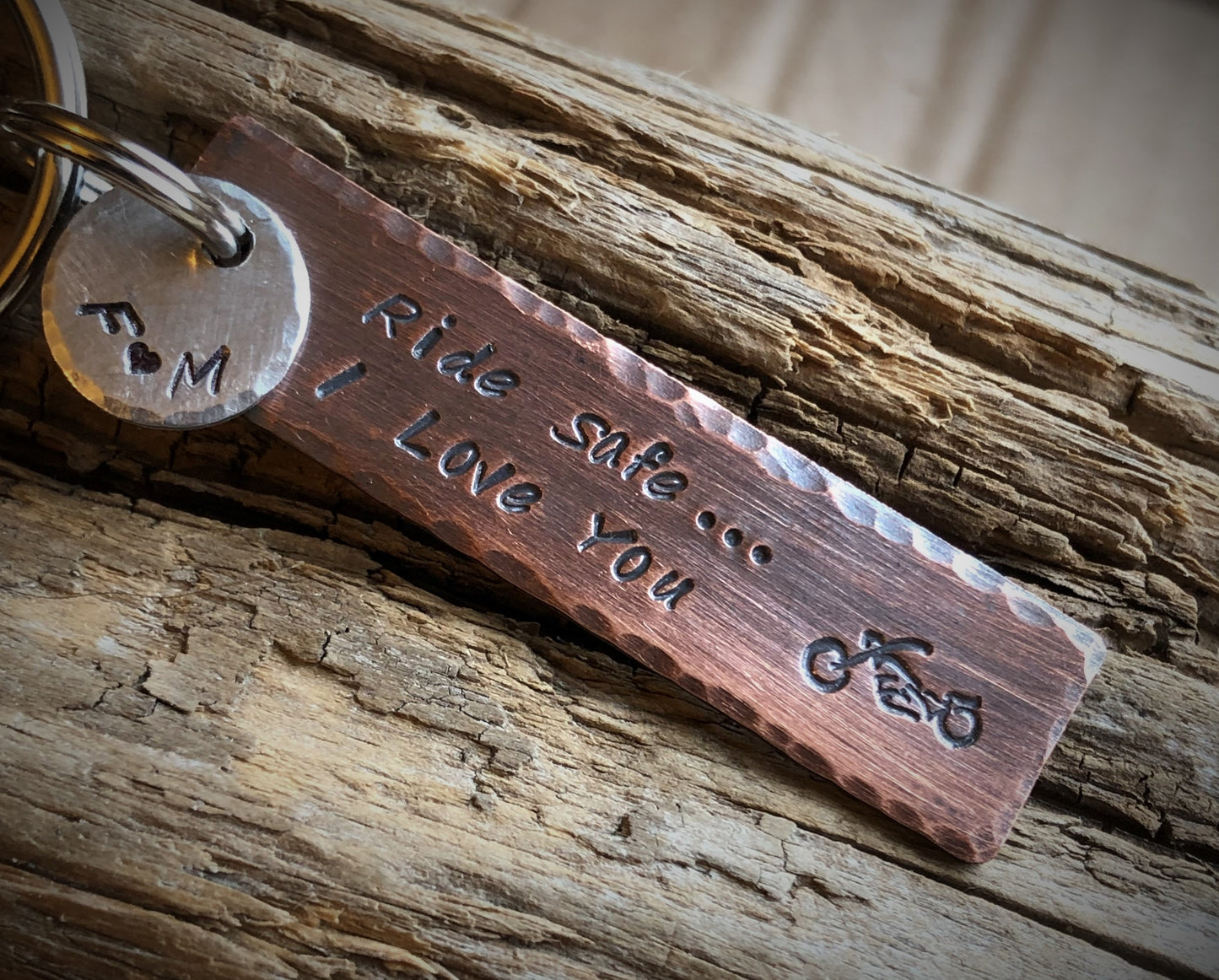 Ride Safe I Love You - Ride Safe I Need You - Motorcycle Keychain - Biker Keychain - Harley Keychain - Gift for Biker Boyfriend