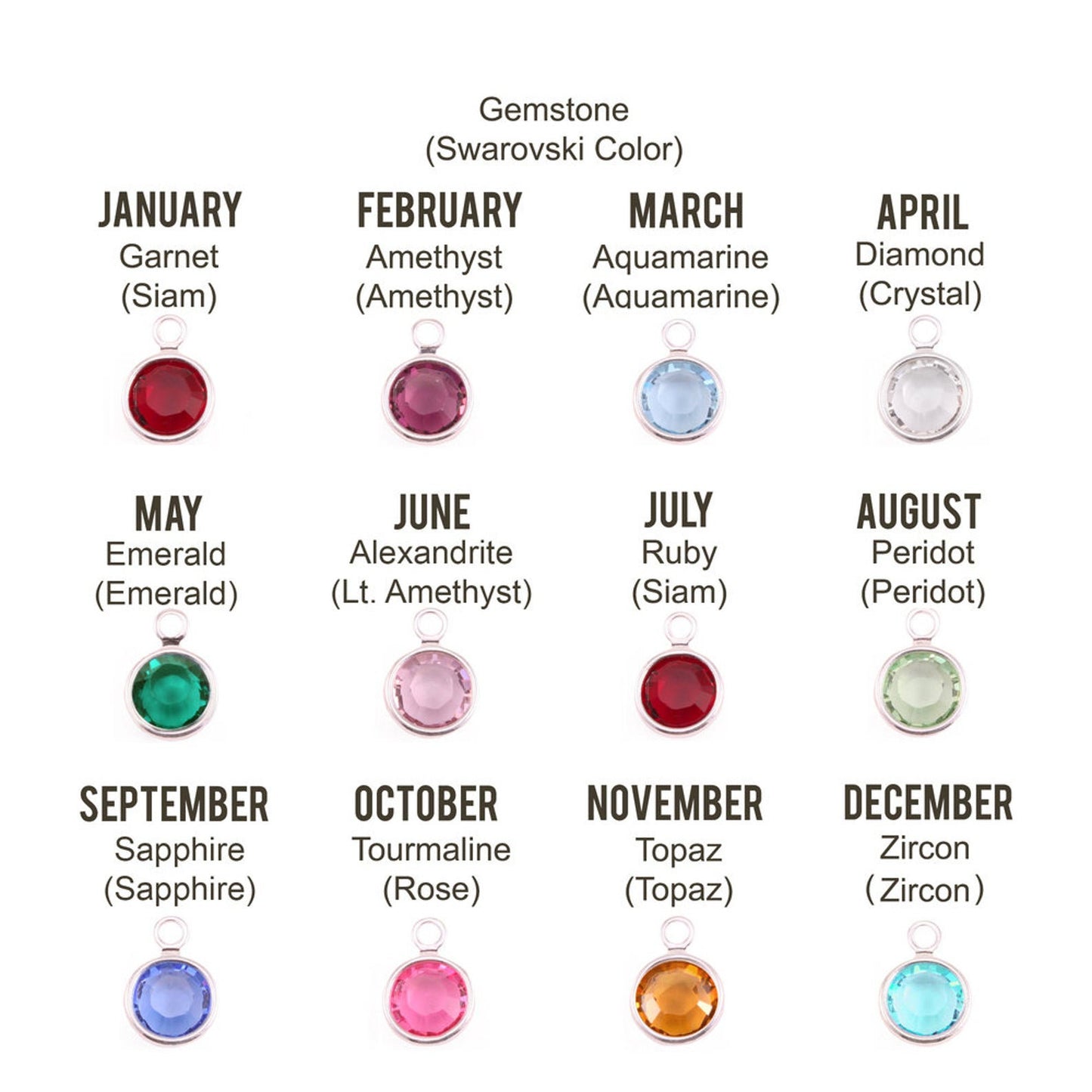 10th Birthday Necklace, Gift for Girl, Personalized Necklace, Birthstone Necklace, Gift for Girl's 10th birday, Turning 10, Add a Charm