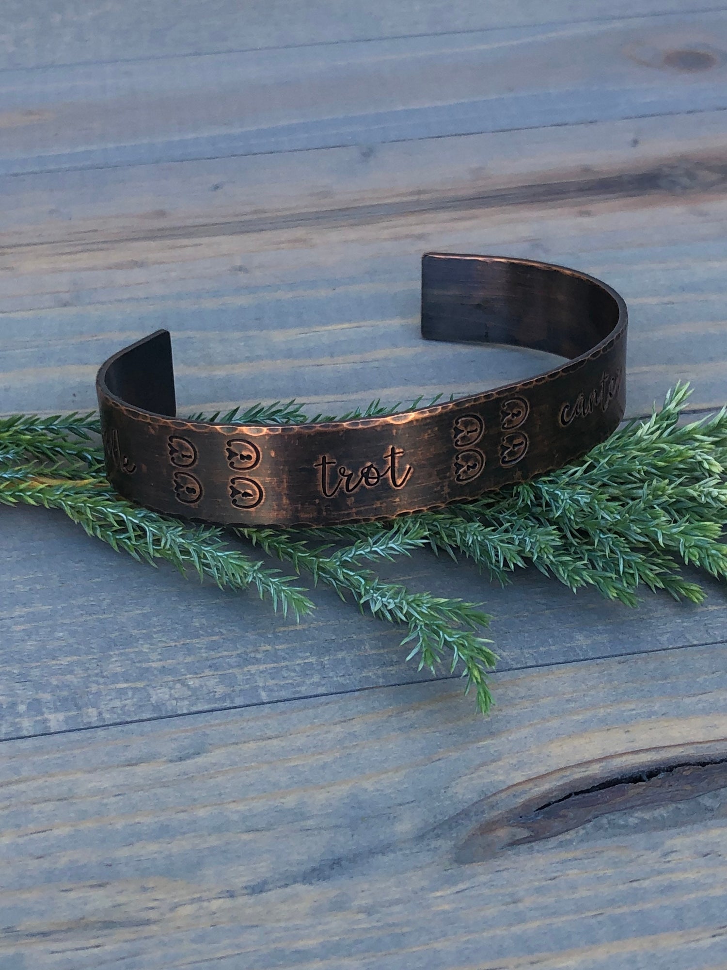Walk-Trot-Canter Bangle Bracelet, Equestrian Bracelet, Cuff Bracelet for Horse Lover, Dressage, Barrel Racing, Hunter, Jumper Bracelet