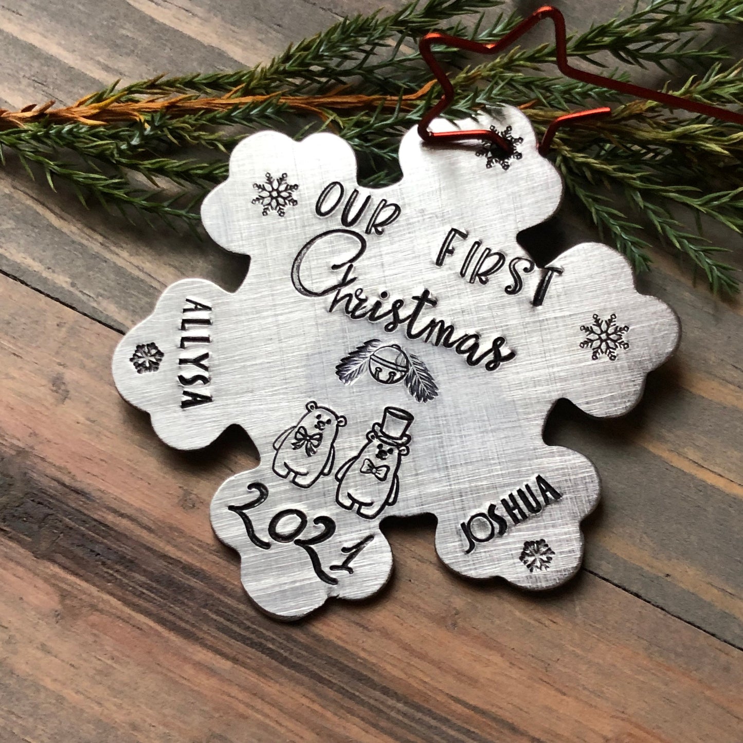 First Christmas Together, 1st Married Christmas, Ornament for Newlyweds, Our First Christmas, Christmas Bears, Gift for First Christmas
