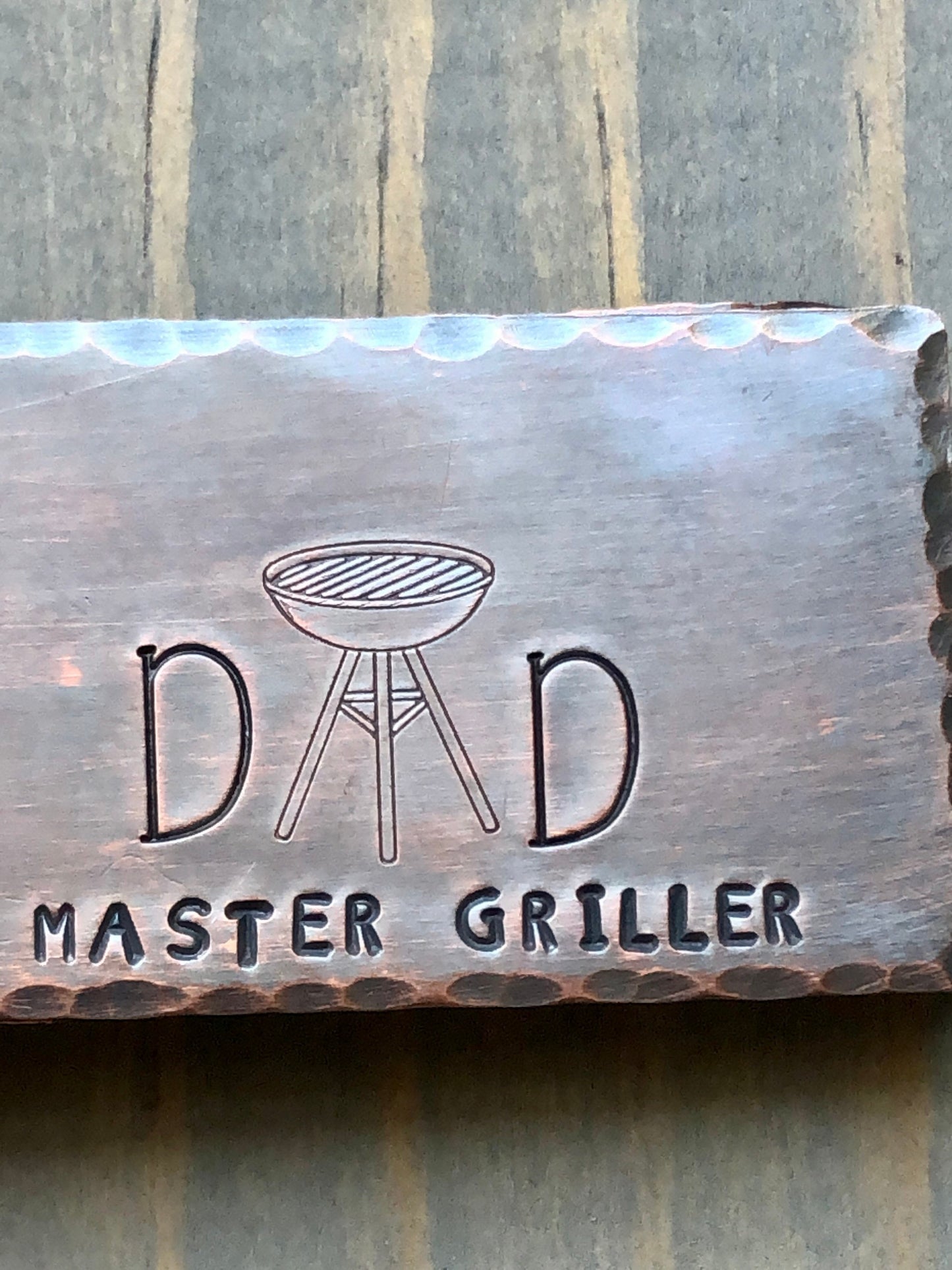 Copper Money Clip for Dad- Father's Day Gift - Personalized Master of the Grill Money Clip - Barbeque Money Holder for Father