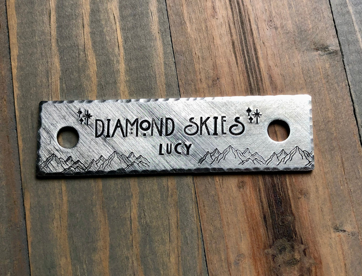 Custom Name Plate for Halter - Halter Tag - Rivet on Halter Tag - Personalized - Copper - Bronze - Aluminum