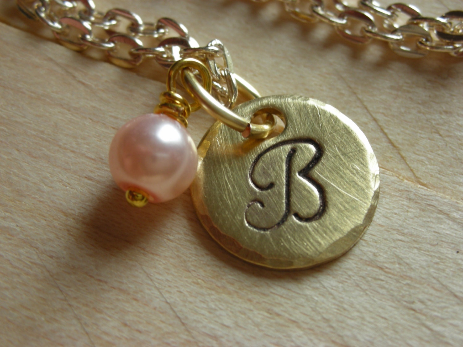 Bridesmaid Necklace-Tiny Initial Necklace with Pearl--Wedding Party Gift-Christmas Gift-Mothers Day Gift-Gift-Gift for Mom-Girl Necklace-