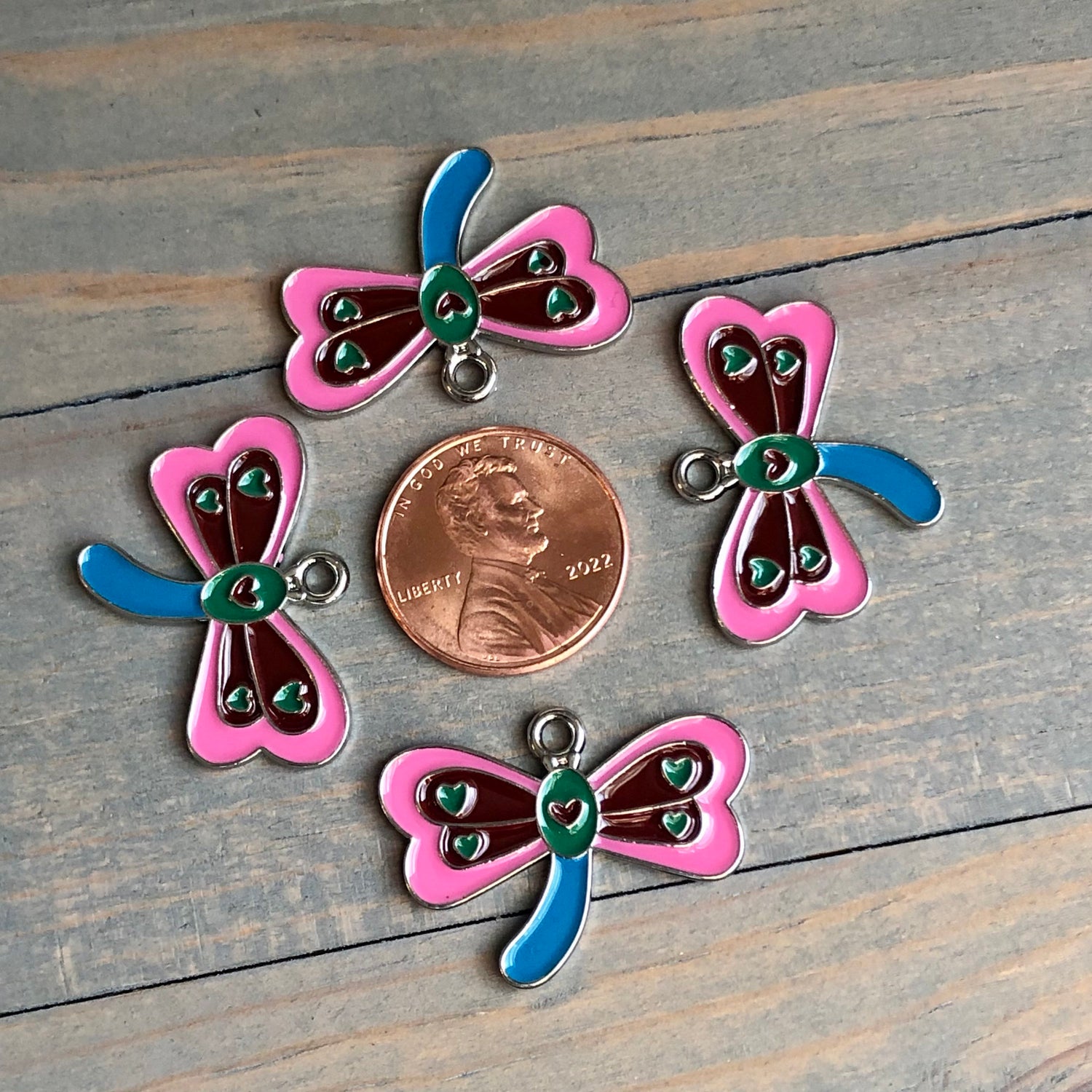 Dragon Fly Charm for Dog Tag, Enamel Dragonfly Charm,  Damsel Fly Shaped Tag, Damselfly Face Tag, Cute Tag, Dog Tag, Pet ID Tag Charm