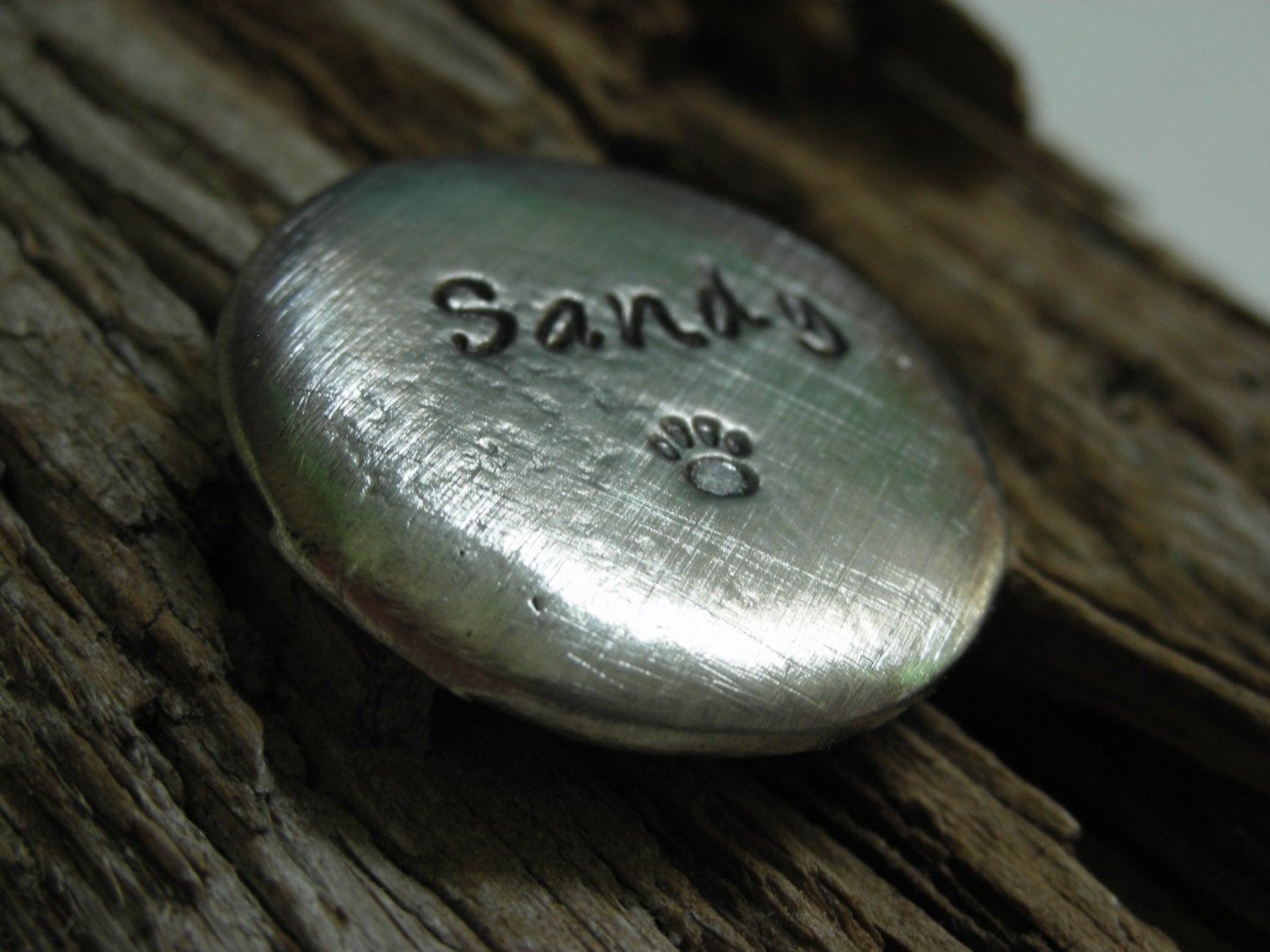 Pet Memorial Pocket Pebbles-Dog Memorial-Cat Memorial-Pet Remembrance-Worry Stone-Pewter