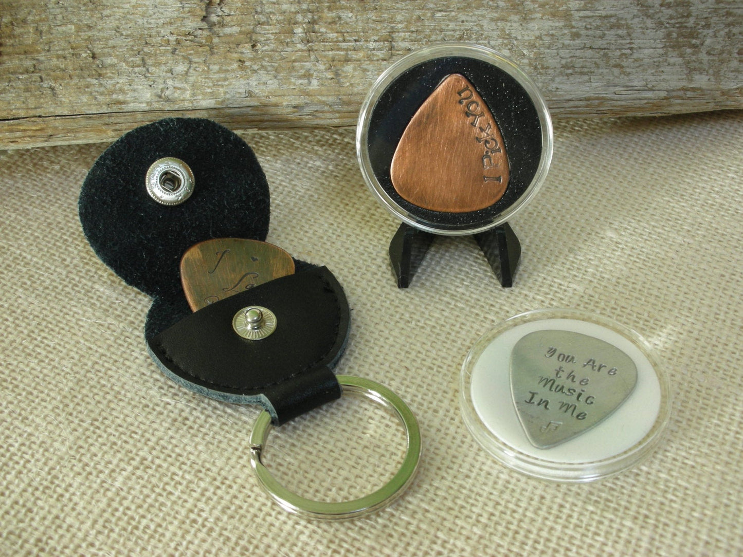 Father In Law GUITAR Pick--Brother In Law Handstamped Copper-Gift for Father of the Bride, Dad Wedding Gift, Gift for Groom's Father