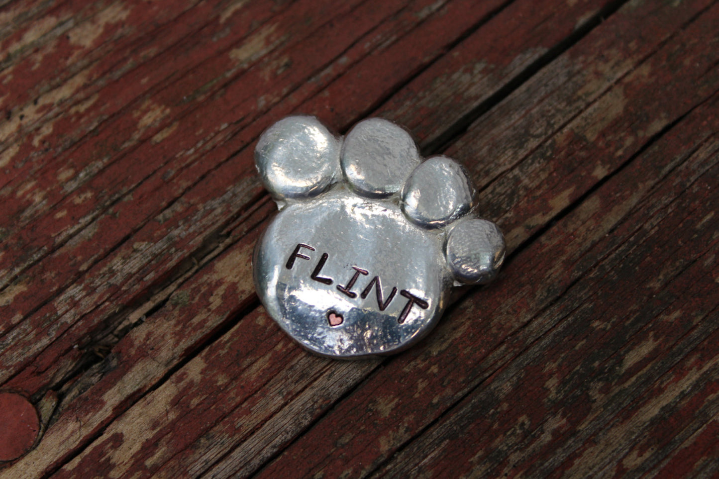 Pet Paw Print Memorial Pocket Pebbles-Dog Memorial-Cat Memorial-Pet Remembrance-Worry Stone-Pewter Paw Print