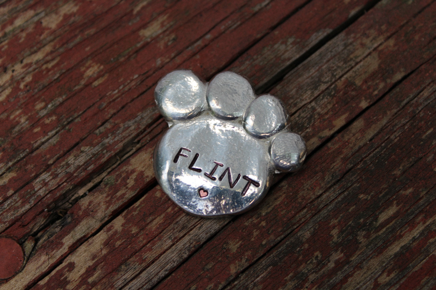 Pet Paw Print Memorial Pocket Pebbles-Dog Memorial-Cat Memorial-Pet Remembrance-Worry Stone-Pewter Paw Print