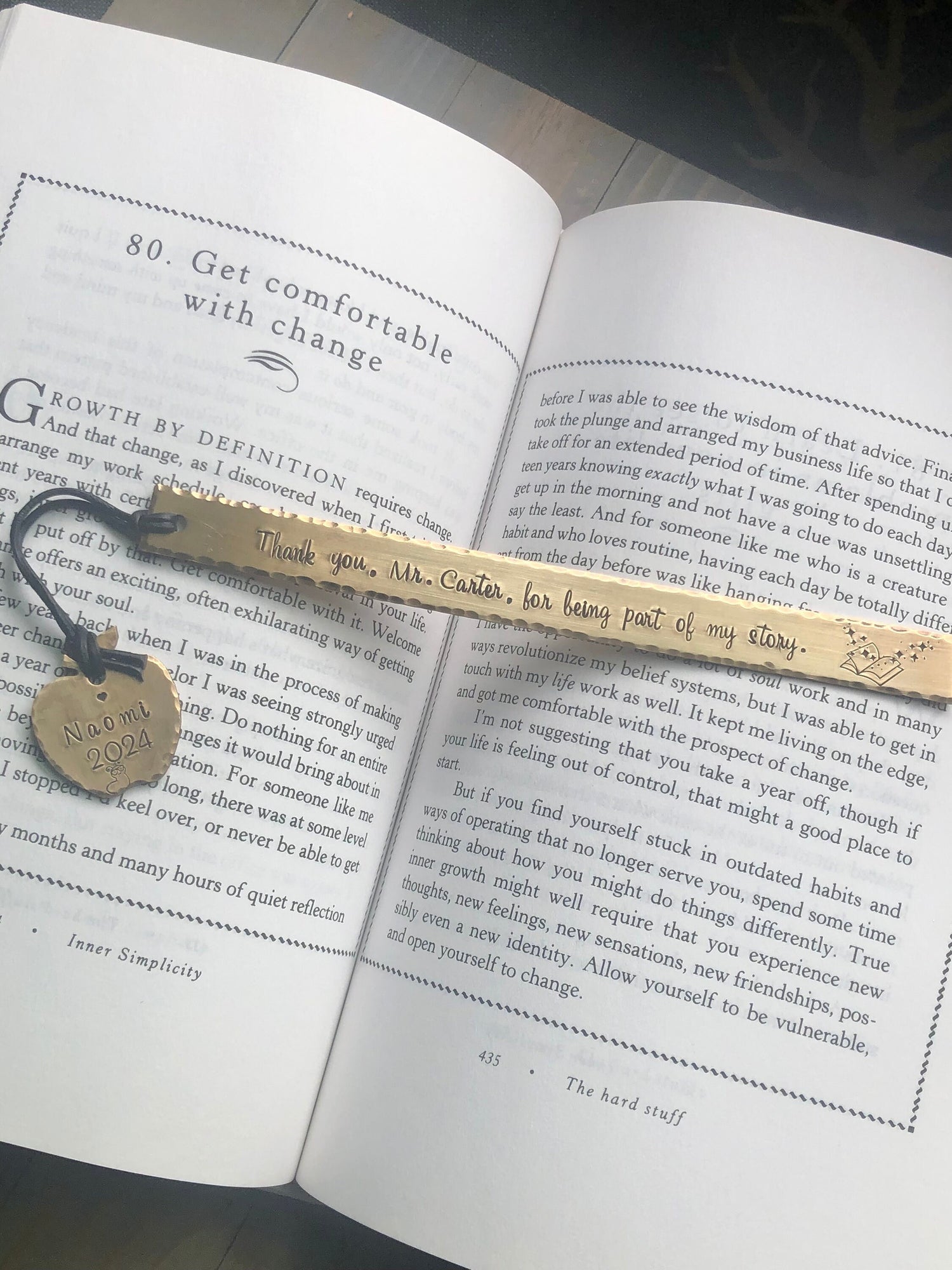 Bookmark for Teacher, Teacher Gift, Thank You for Being Part of My Story, Teacher Appreciation, Gift for Teacher, Personalized Teacher Gift