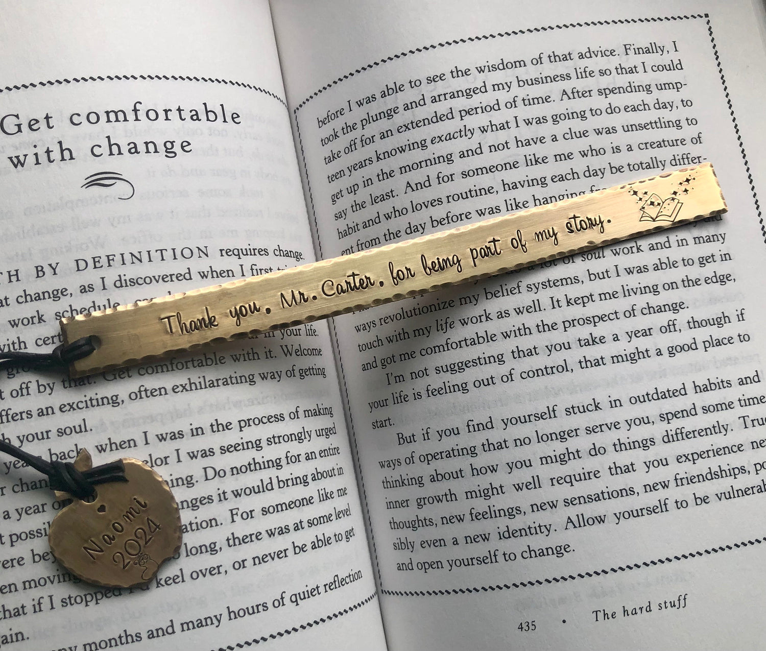 Bookmark for Teacher, Teacher Gift, Thank You for Being Part of My Story, Teacher Appreciation, Gift for Teacher, Personalized Teacher Gift