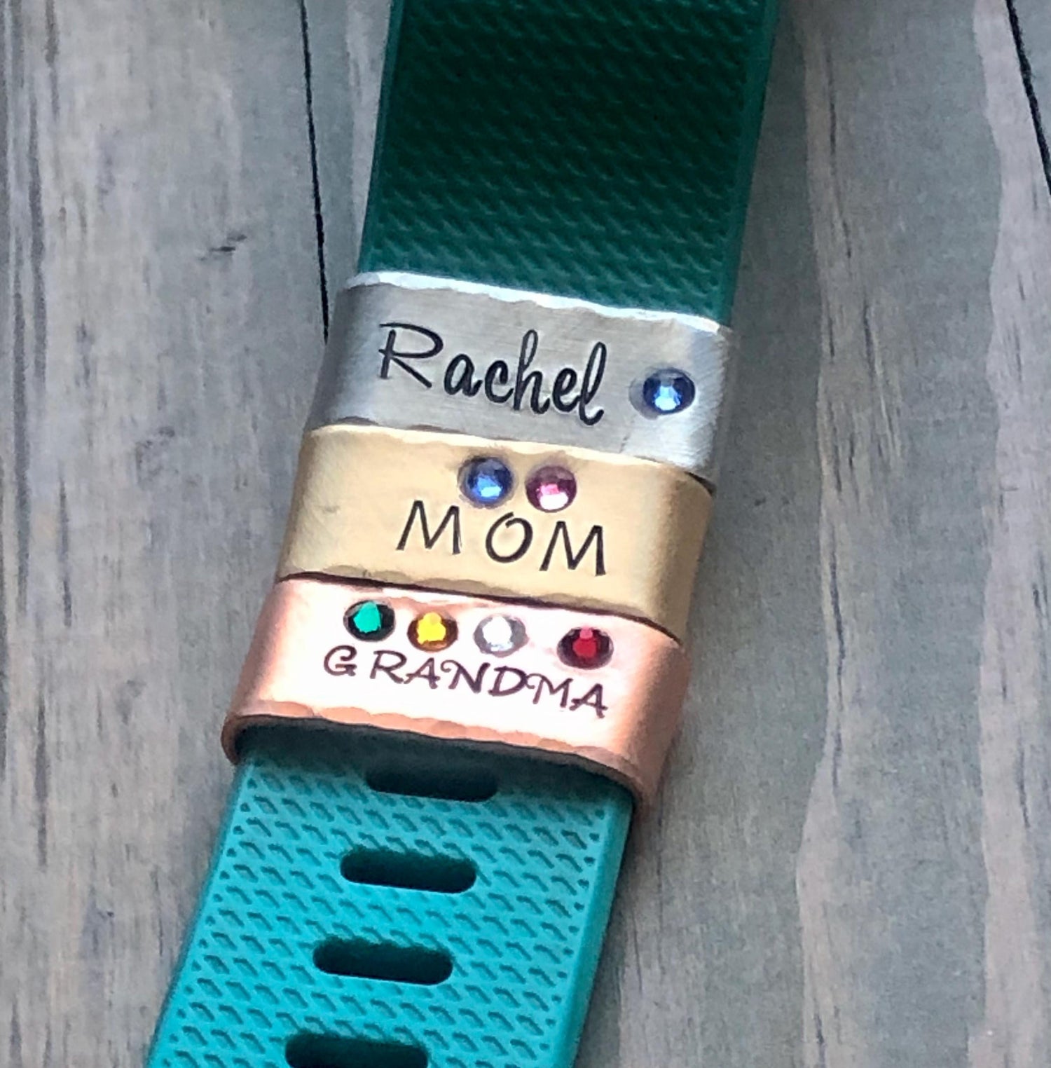 Custom Watch Band Charm, Gift for Mother's Day, Personalized Charm for Apple Watch, Gift for Mom, Gift for Grandma, Birthstone Watch Charm