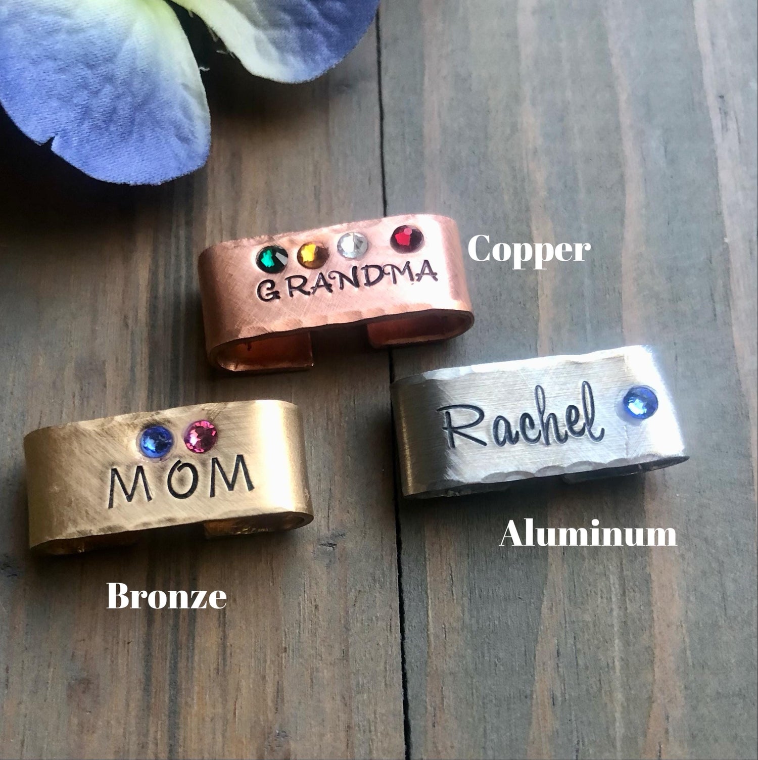Custom Watch Band Charm, Gift for Mother's Day, Personalized Charm for Apple Watch, Gift for Mom, Gift for Grandma, Birthstone Watch Charm