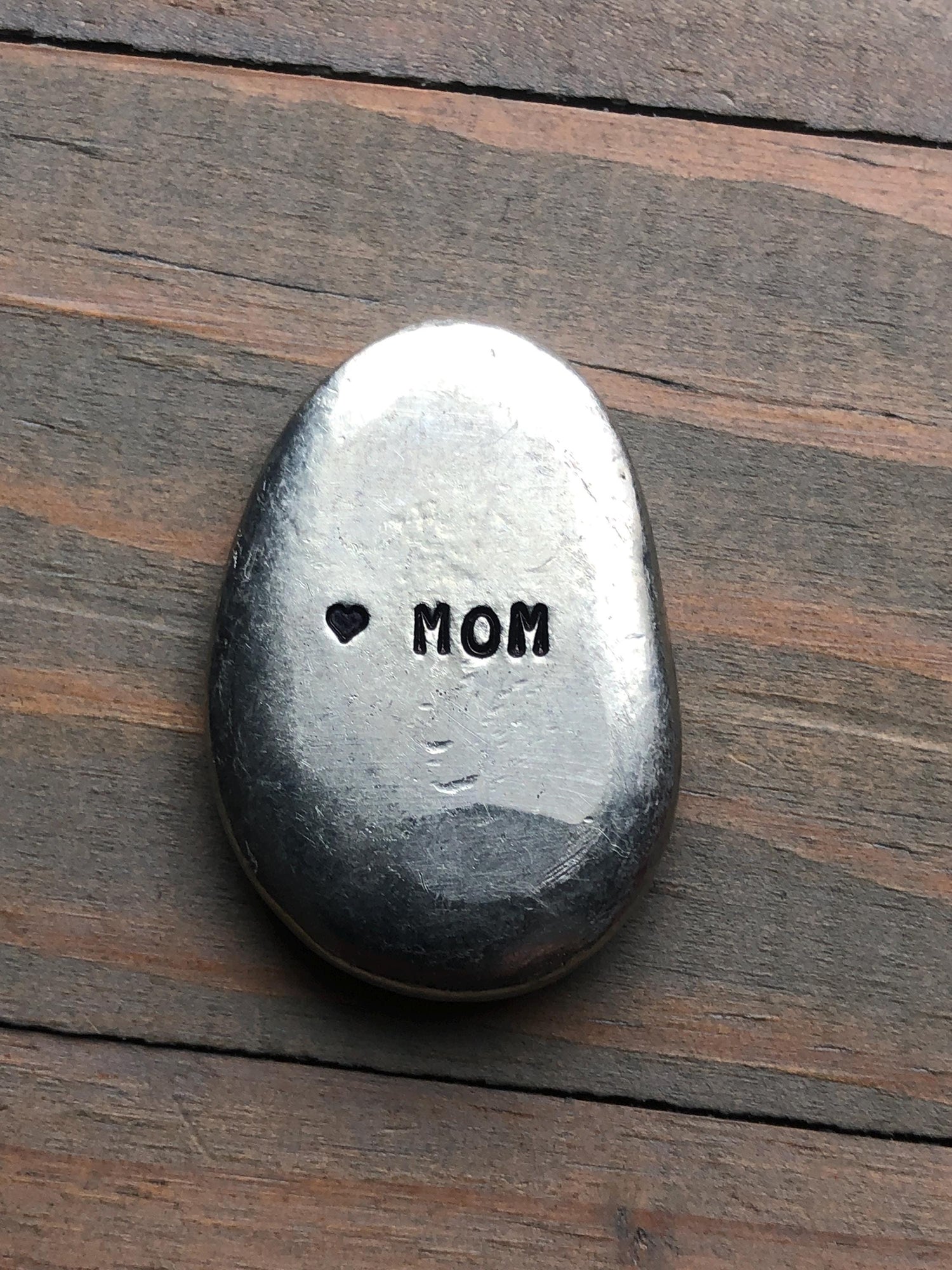 Deployment Pocket Pebble, Long Distance Military Deployment Gift, Under the Same Sky, Navy, Marines, Air Force, Army, Hand Stamped Pewter