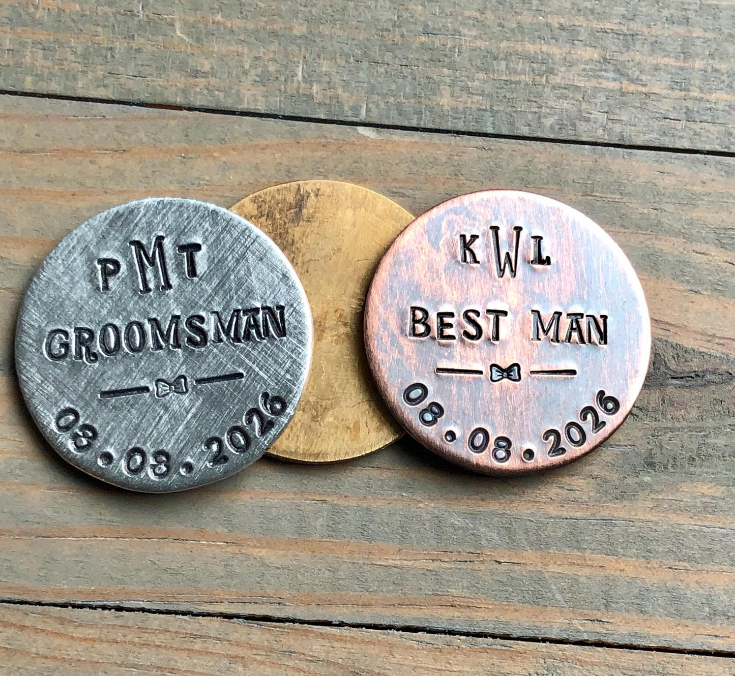 Personalized Golf Marker for Best Man and Groomsmen - Wedding Party Gifts - Best Man Proposal - Bachelor Party Gift