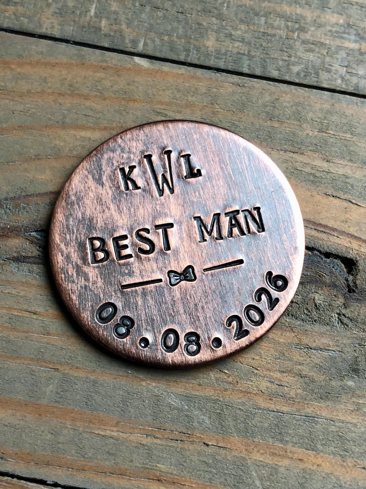Personalized Golf Marker for Best Man and Groomsmen - Wedding Party Gifts - Best Man Proposal - Bachelor Party Gift