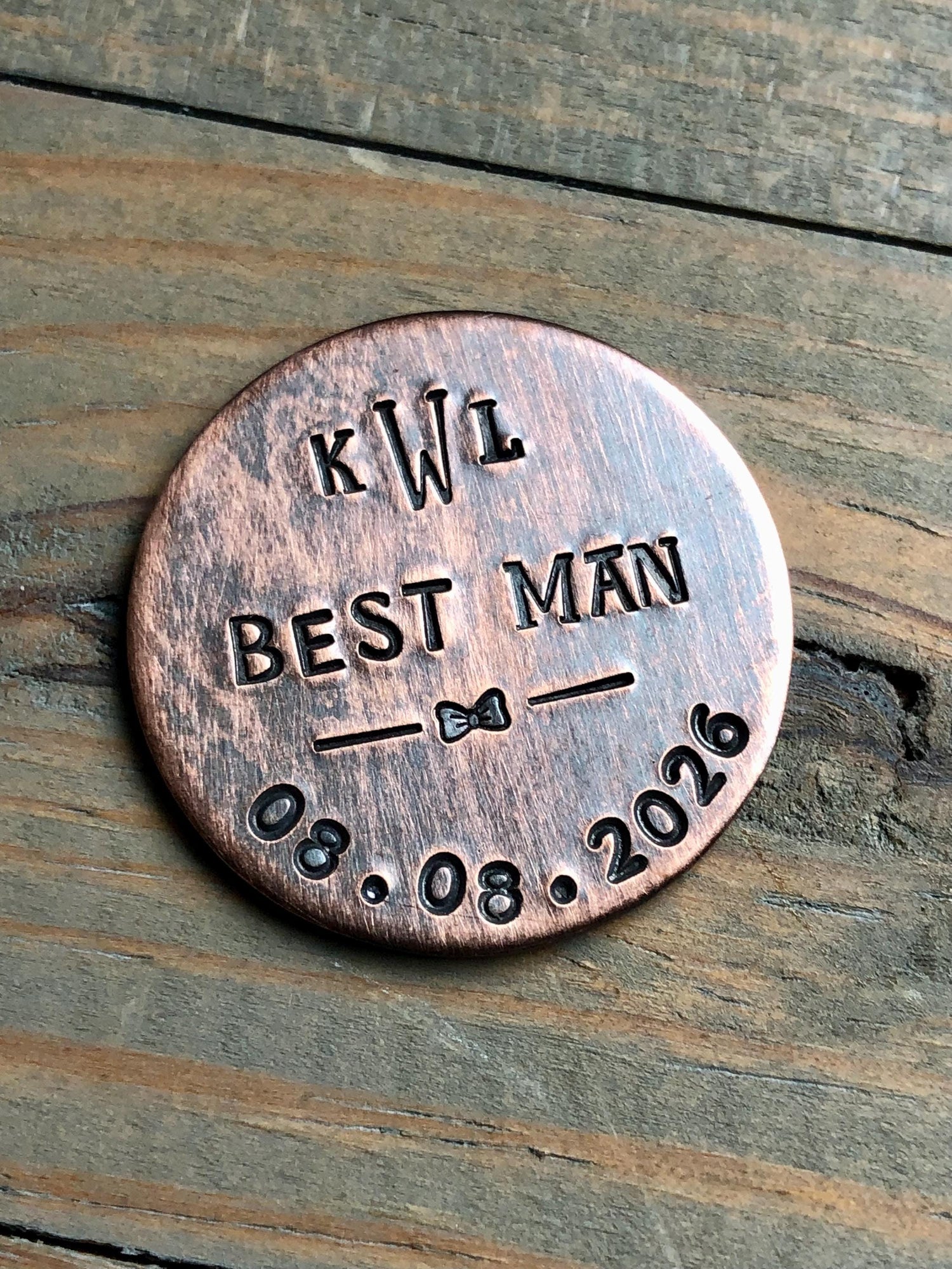 Personalized Golf Marker for Best Man and Groomsmen - Wedding Party Gifts - Best Man Proposal - Bachelor Party Gift