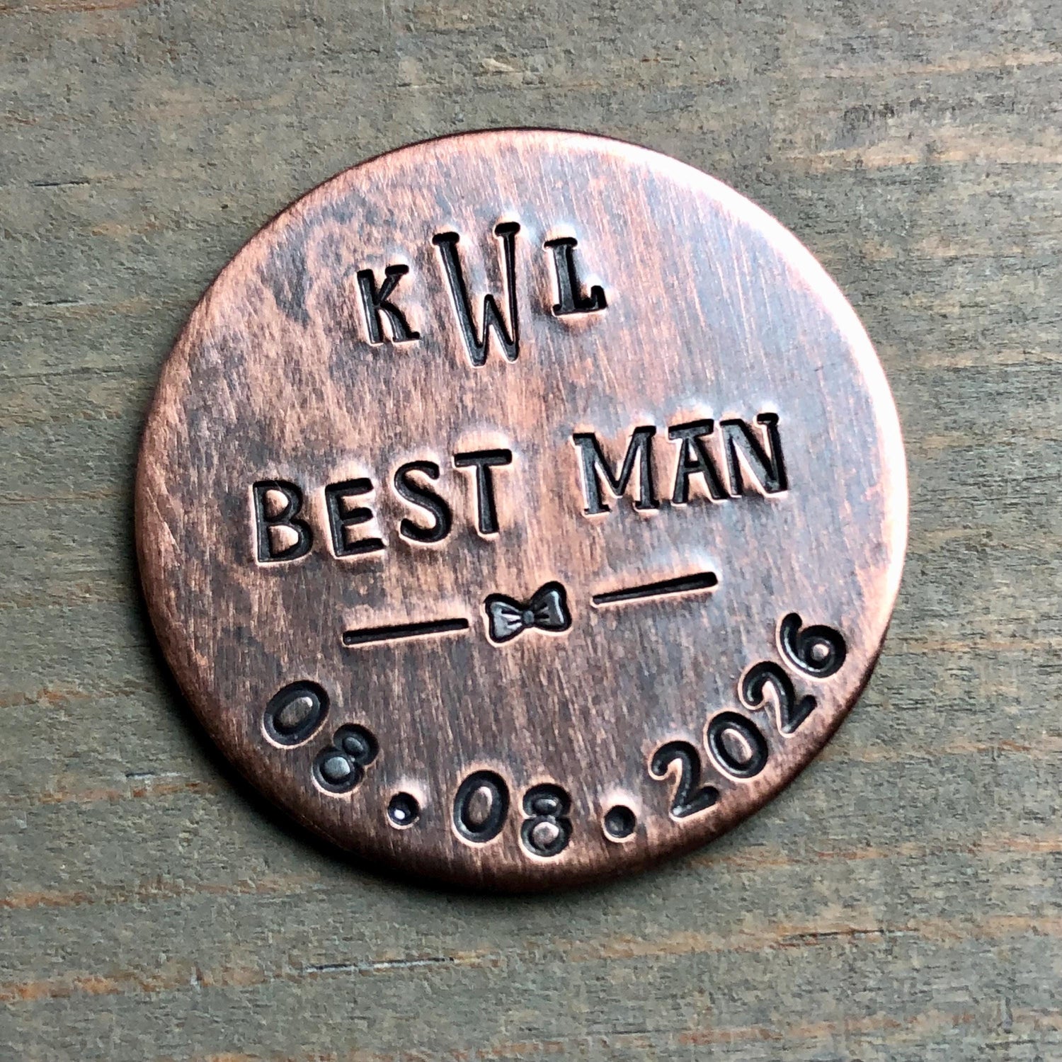 Personalized Golf Marker for Best Man and Groomsmen - Wedding Party Gifts - Best Man Proposal - Bachelor Party Gift