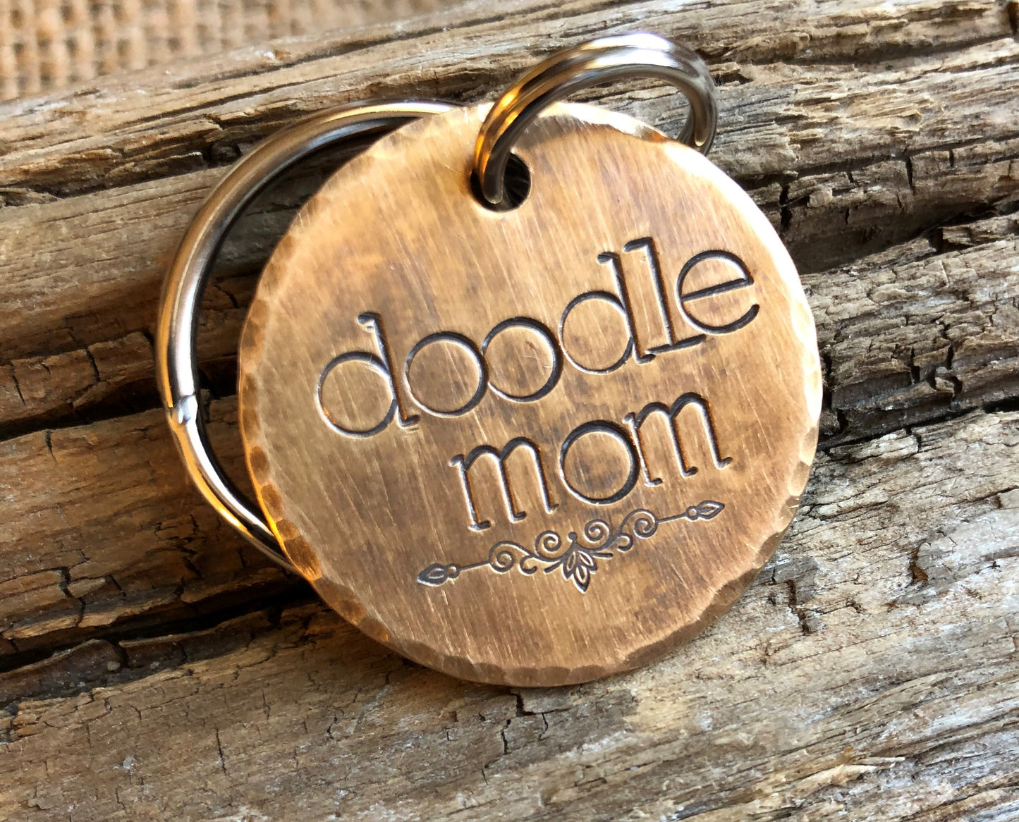 Dog Mom - Dog Dad Keychain