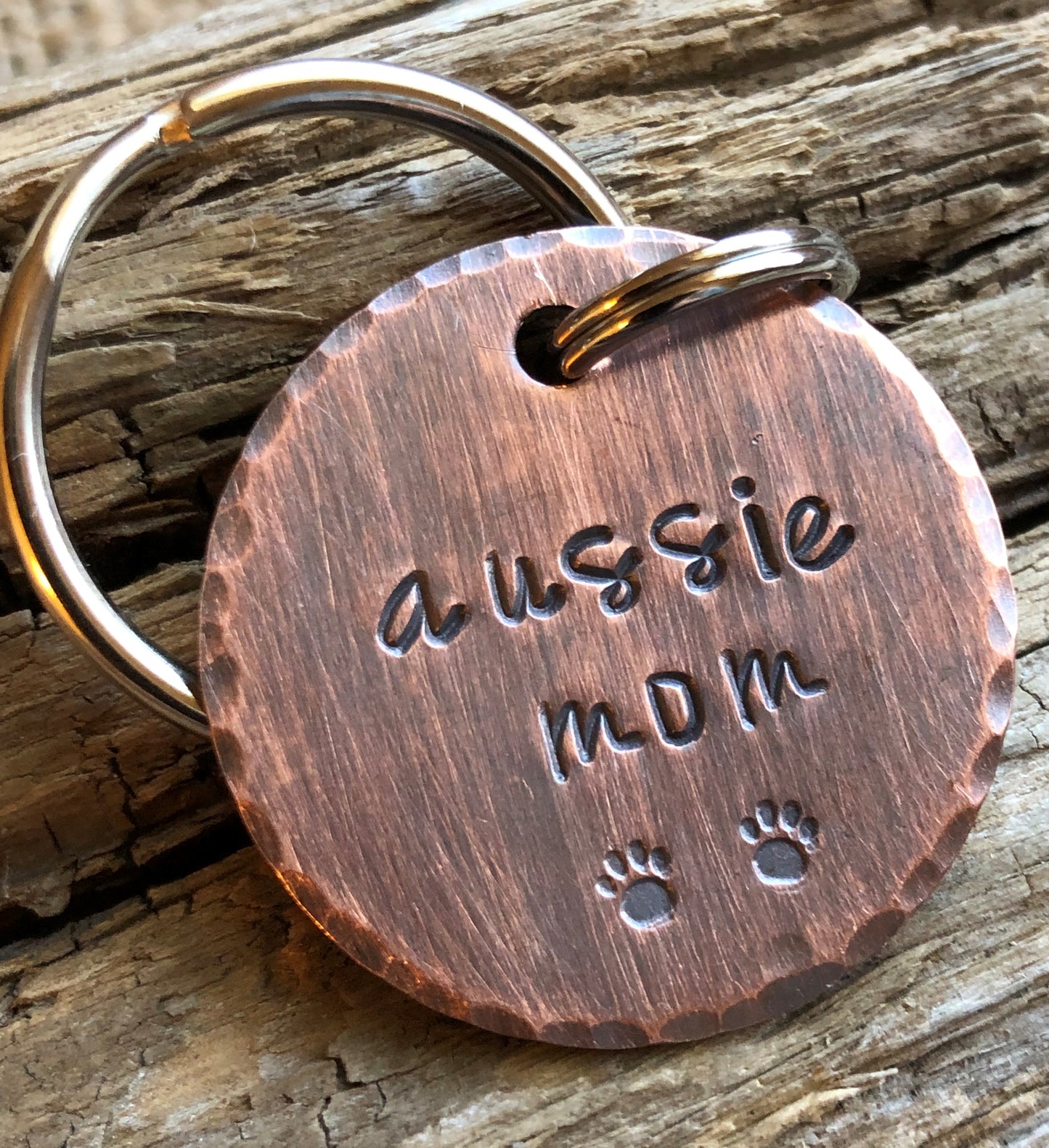 Dog Mom - Dog Dad Keychain