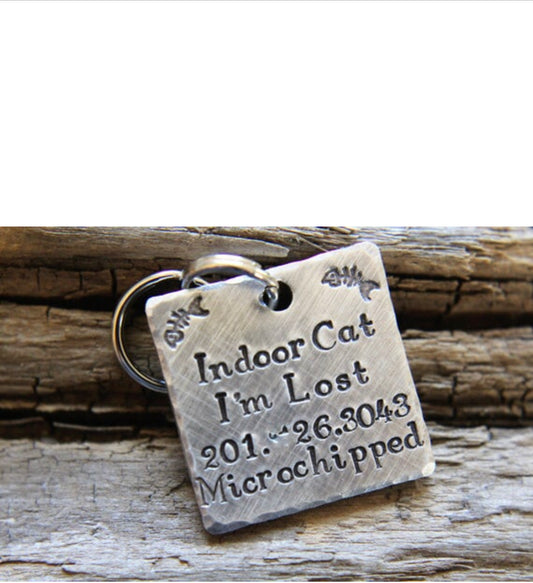 Indoor Cat Tag