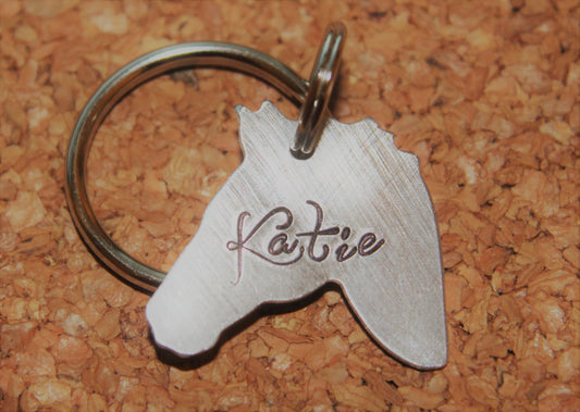 Custom Horse Keychain-Halter Tag-Tack ID-Stable ID Tag-Gift for Horse Lover & Rider-Equestrian Gift