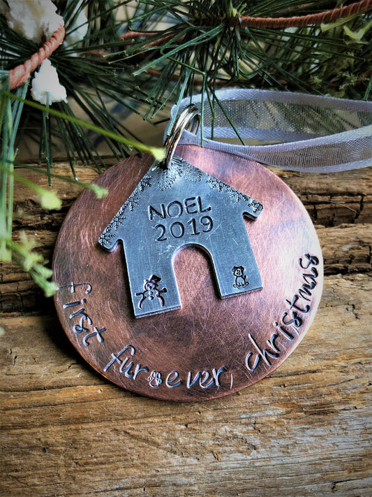 Personalized Adopted Puppy&#39;s First Christmas Ornament - Puppy&#39; 1st Christmas - Rescue Dog&#39;s First Christmas - Dog&#39;s 1st Christmas Ornament