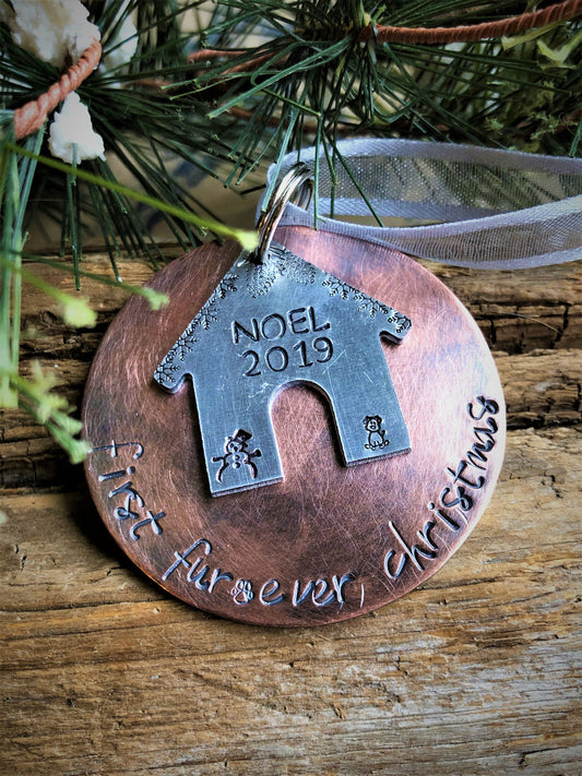 Personalized Adopted Puppy's First Christmas Ornament - Puppy' 1st Christmas - Rescue Dog's First Christmas - Dog's 1st Christmas Ornament