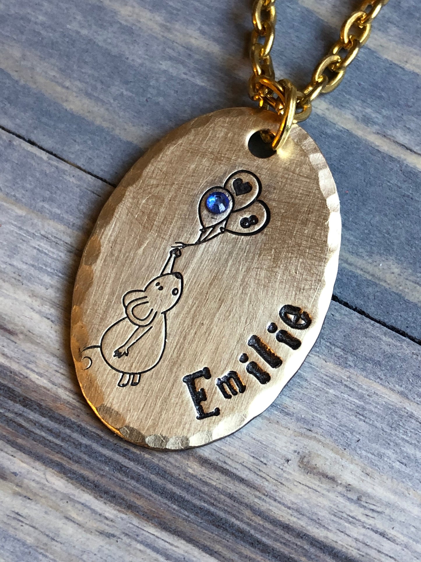 Birthday Necklace for Child, Gift for Girls Birthday, Personalized Name Necklace with Birthstone, Gift for Daughter, Gift for Niece