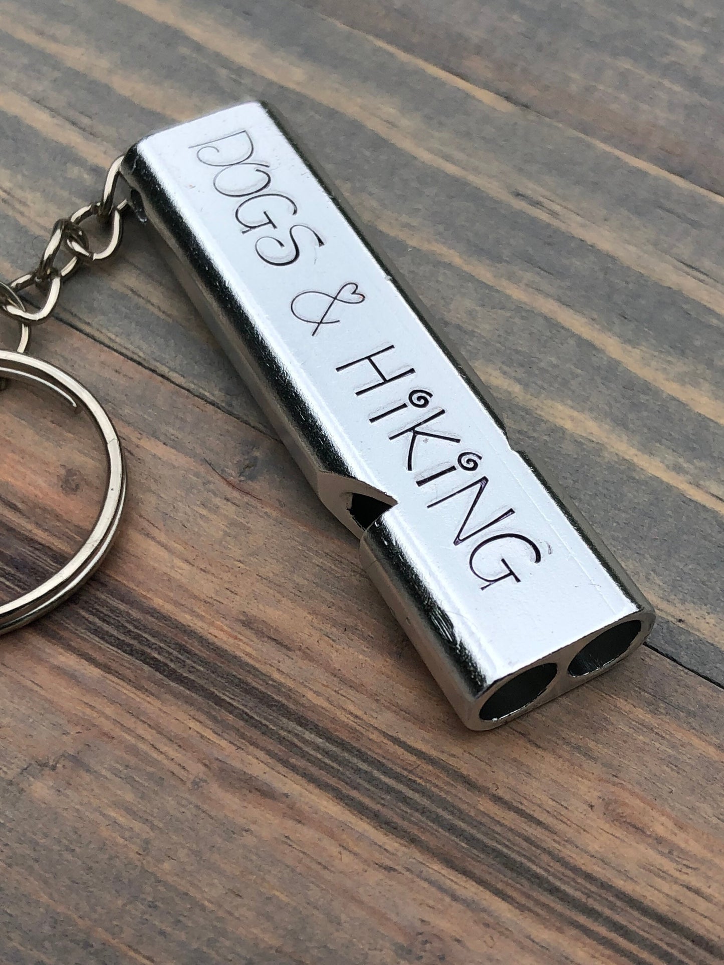 Personalized Hiking Whistle-Dog Whistle-Safety Whistle-Protection and Safety Whistle-Dog and Hiking Whistle-Hand Stamped