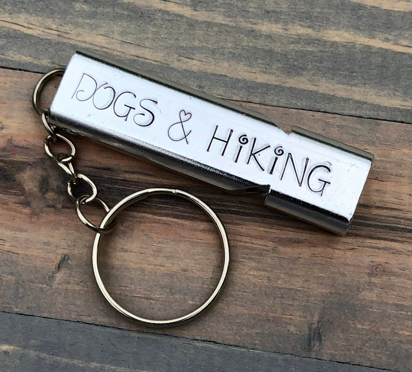 Personalized Hiking Whistle-Dog Whistle-Safety Whistle-Protection and Safety Whistle-Dog and Hiking Whistle-Hand Stamped