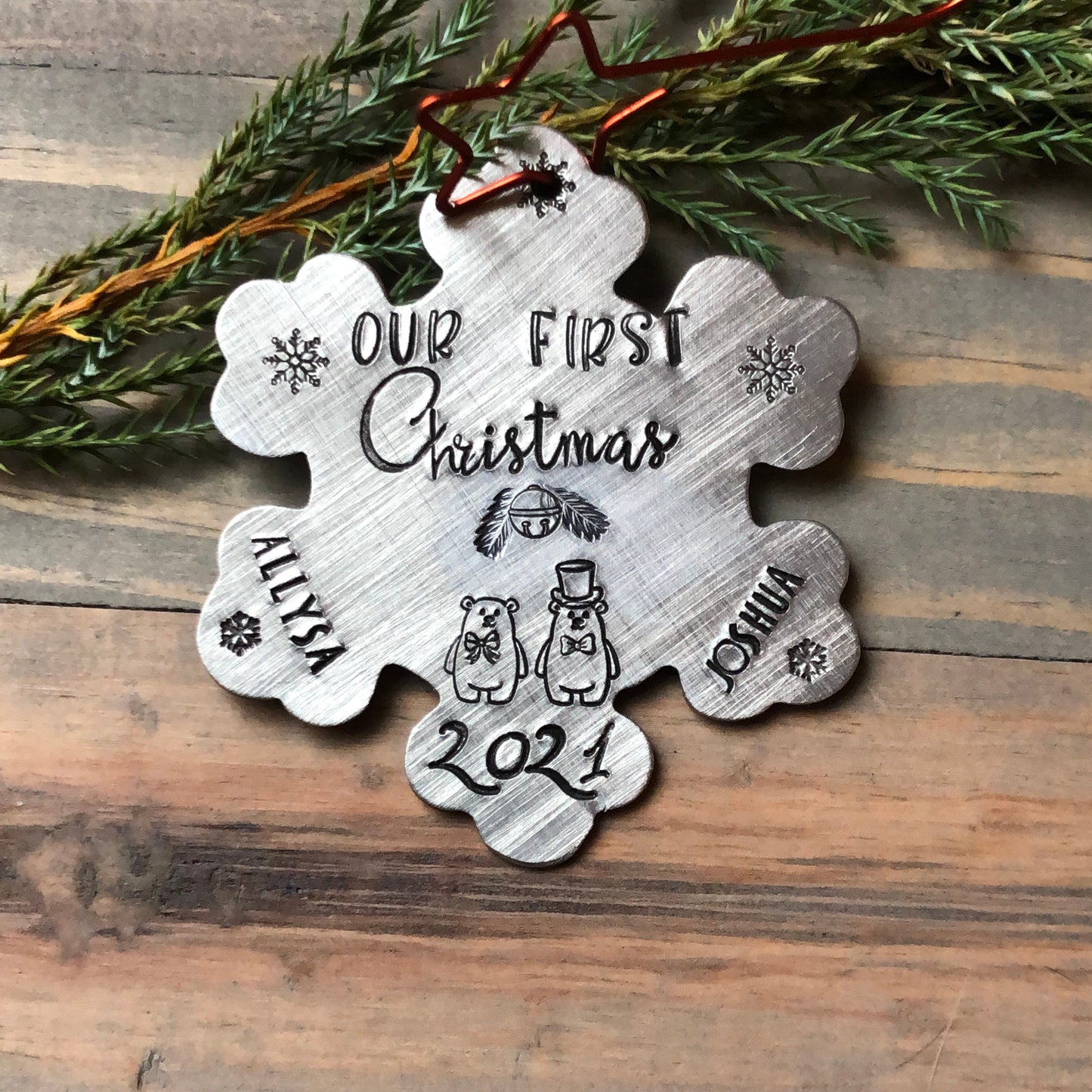 First Christmas Together, 1st Married Christmas, Ornament for Newlyweds, Our First Christmas, Christmas Bears, Gift for First Christmas
