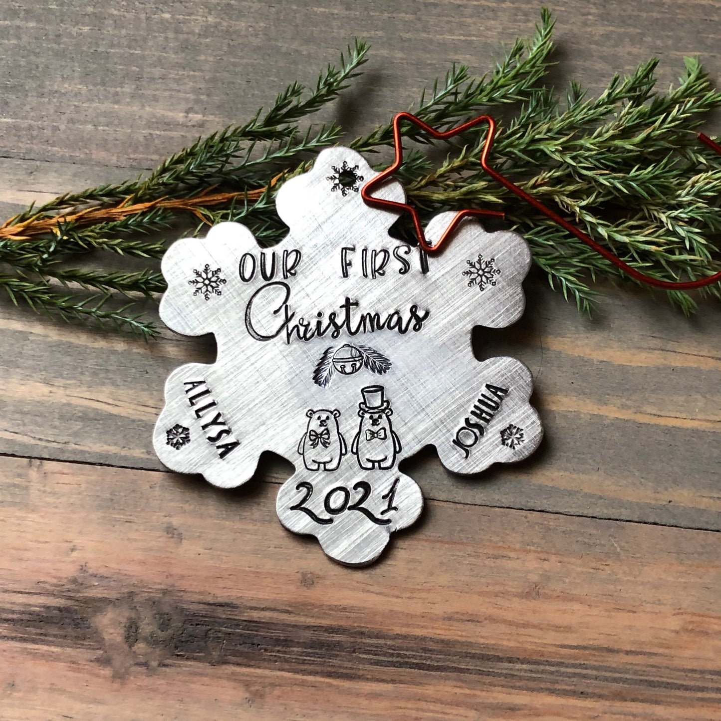 First Christmas Together, 1st Married Christmas, Ornament for Newlyweds, Our First Christmas, Christmas Bears, Gift for First Christmas