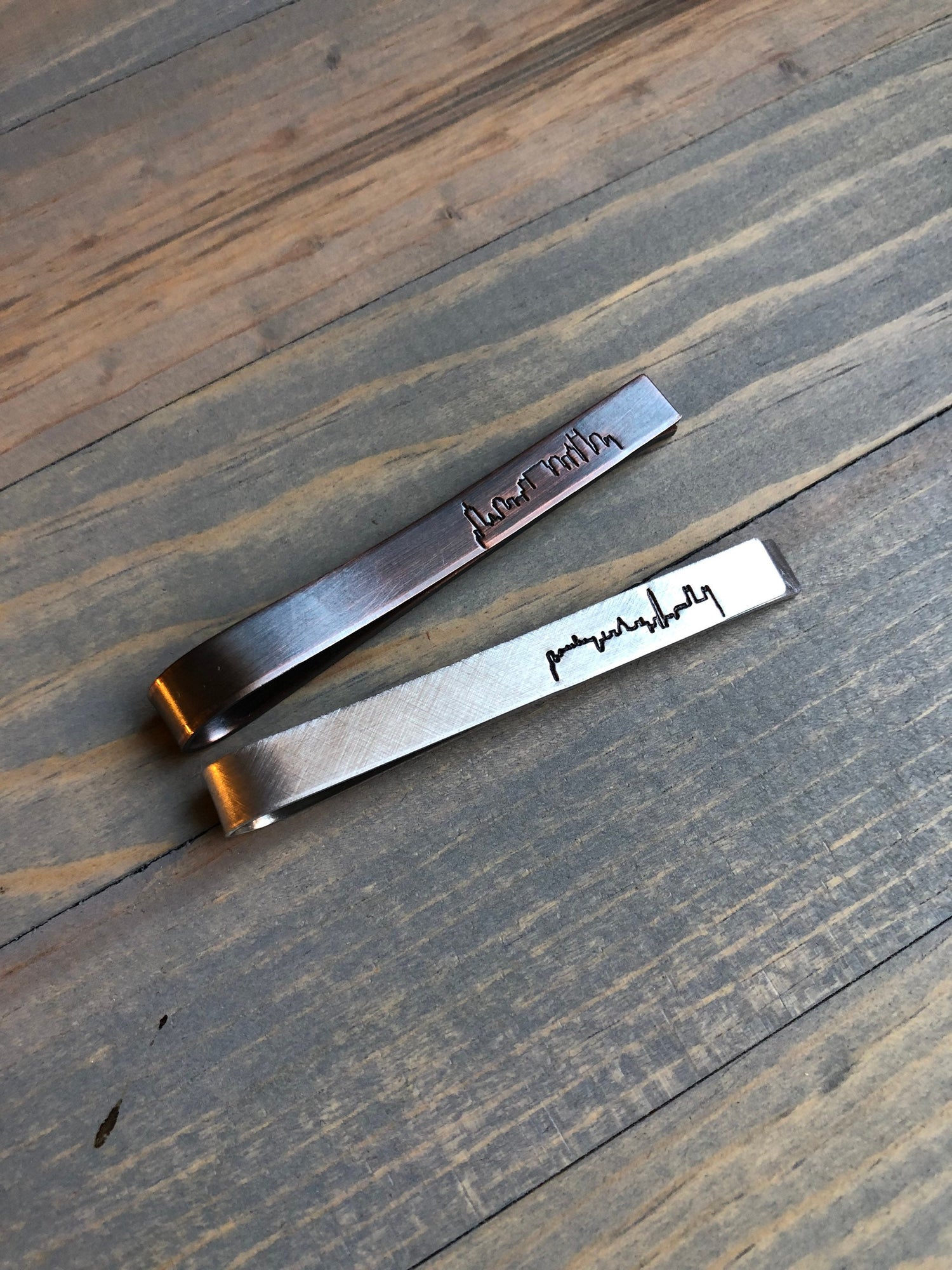 Tie Bar with Skyline of Washington DC - District of Columbia Tie Clip - Husband Boyfriend Christmas Gift - Personalized Tie Clip- Tie Tack