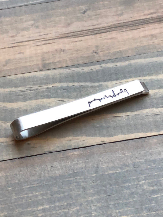 Tie Bar with Skyline of Washington DC - District of Columbia Tie Clip - Husband Boyfriend Christmas Gift - Personalized Tie Clip- Tie Tack