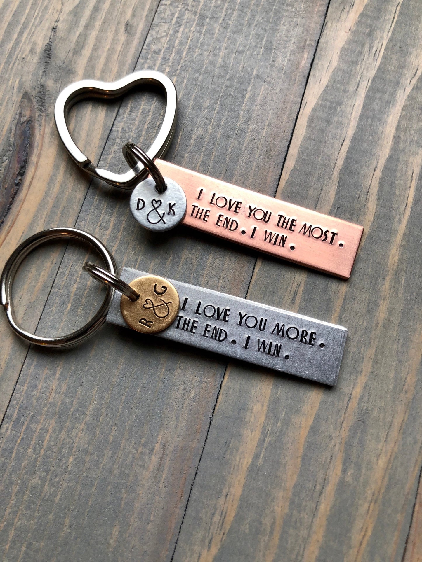 Valentine's Day Gift, I Love You More, Gift for Him, Gift for Her, Anniversary, The End I Win, Boyfriend Girlfriend Gift, Birthday Keychain