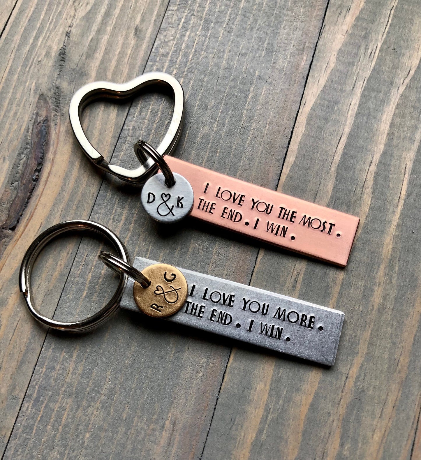 Valentine's Day Gift, I Love You More, Gift for Him, Gift for Her, Anniversary, The End I Win, Boyfriend Girlfriend Gift, Birthday Keychain