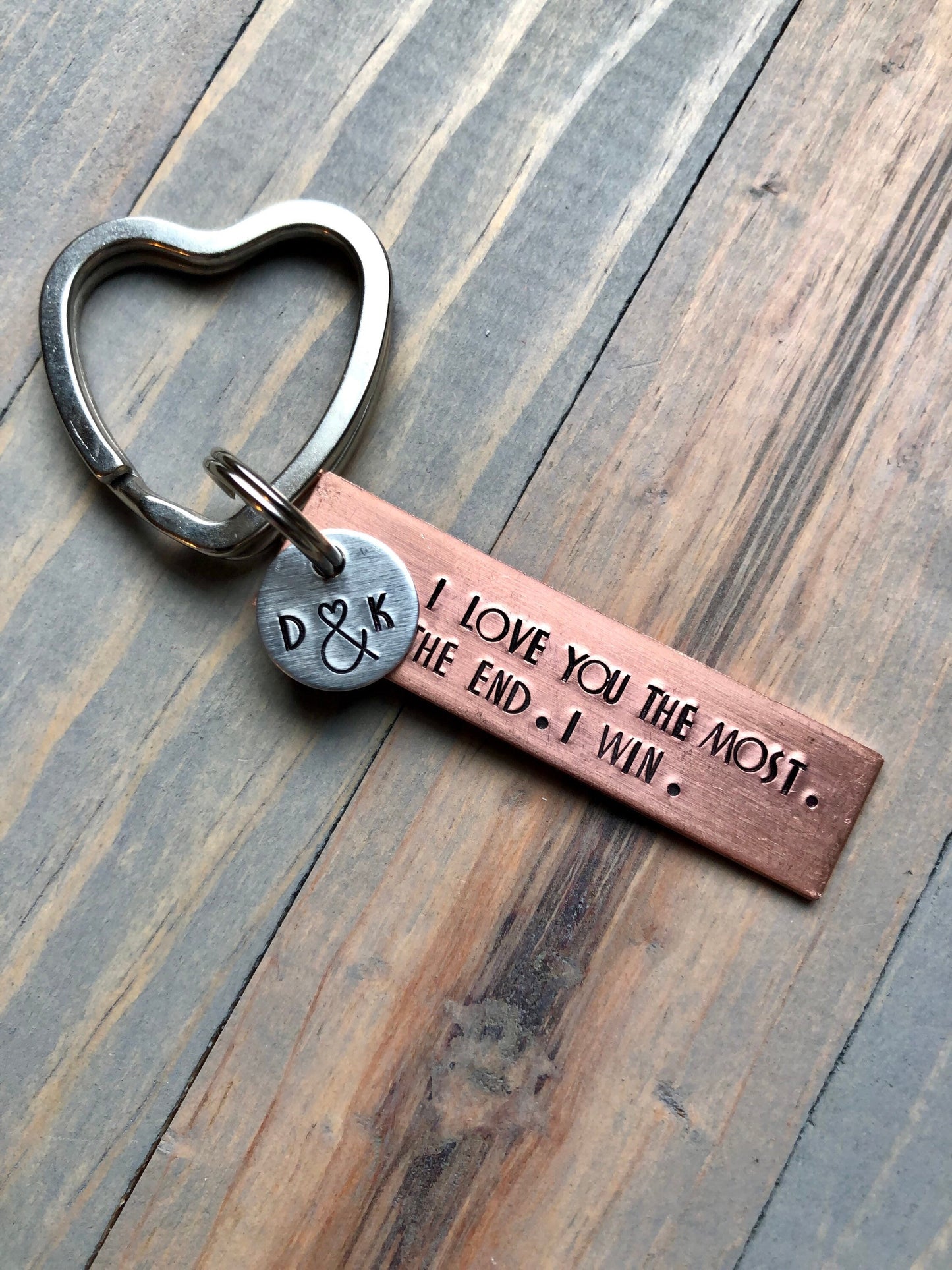 Valentine's Day Gift, I Love You More, Gift for Him, Gift for Her, Anniversary, The End I Win, Boyfriend Girlfriend Gift, Birthday Keychain