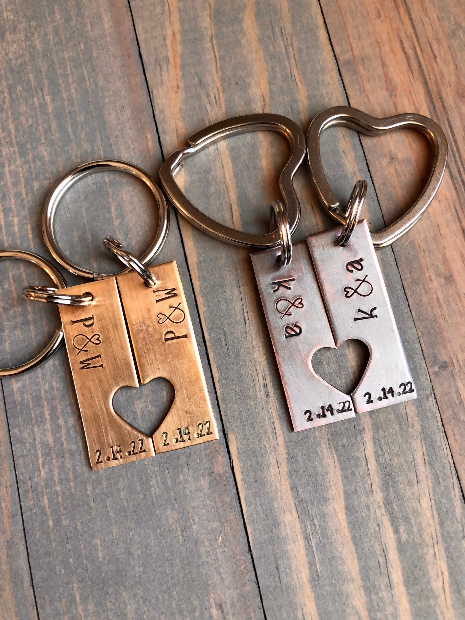 Valentines Day Couples Keychains, Gift for Boyfriend, Gift for