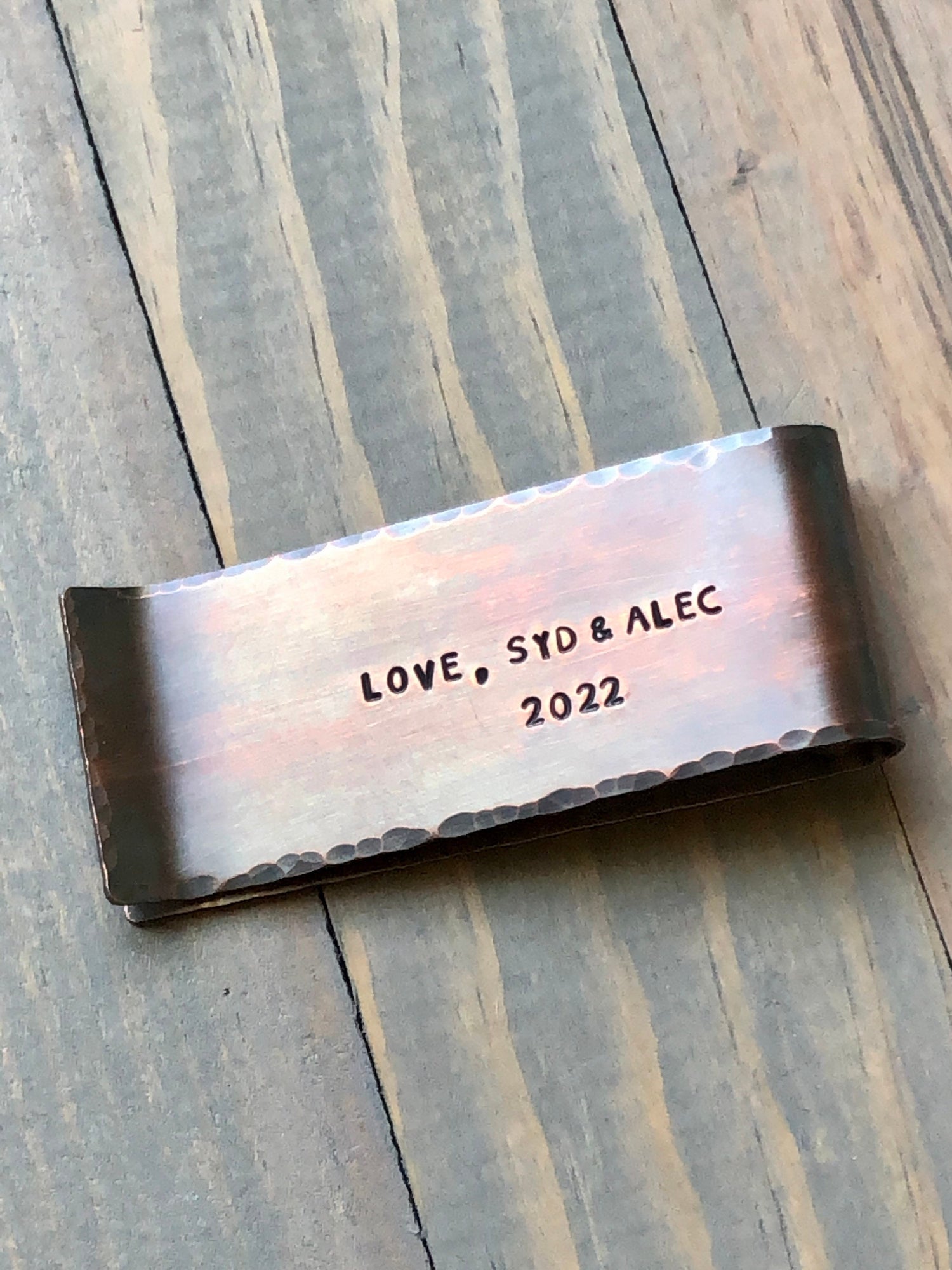 Copper Money Clip for Dad- Father's Day Gift - Personalized Master of the Grill Money Clip - Barbeque Money Holder for Father