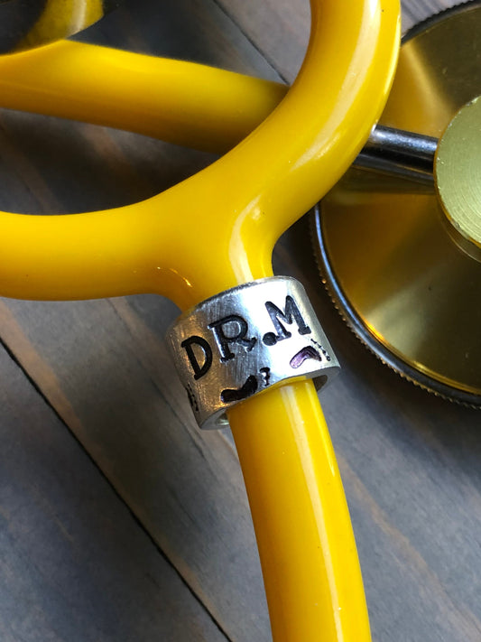 Stethoscope Name Tag - Personalized Charm for Stethoscope - Gift for Podiatrist - Gift for Foot Doctor - CNA