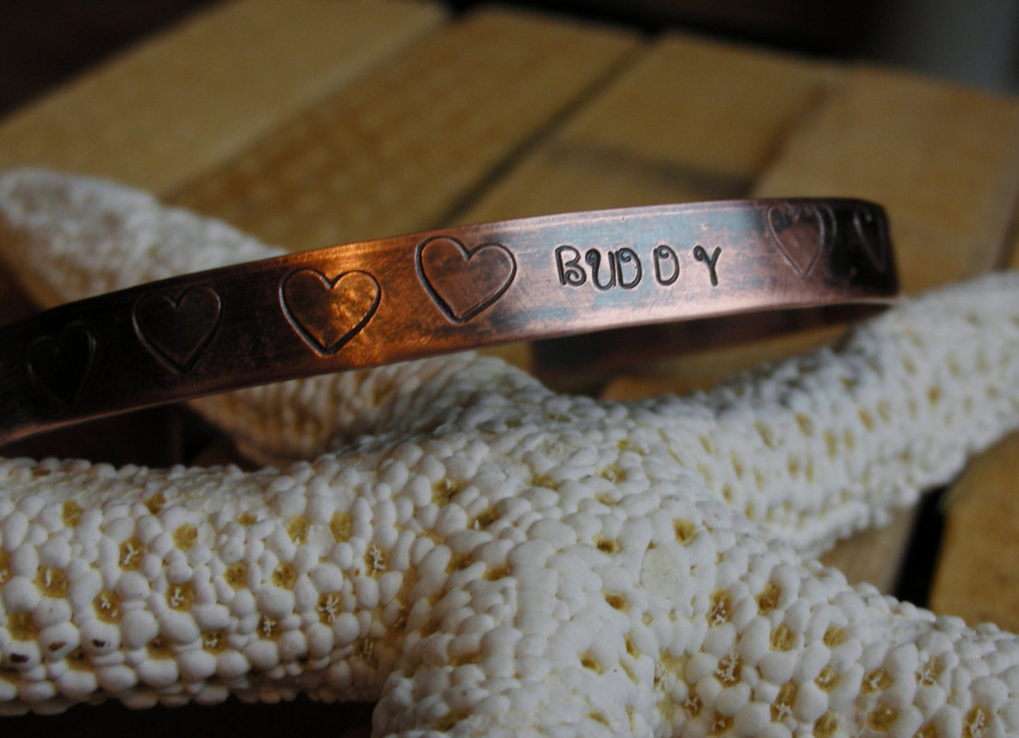 Copper Cuff Bracelet Pet Remembrance-I Carry You In My Heart